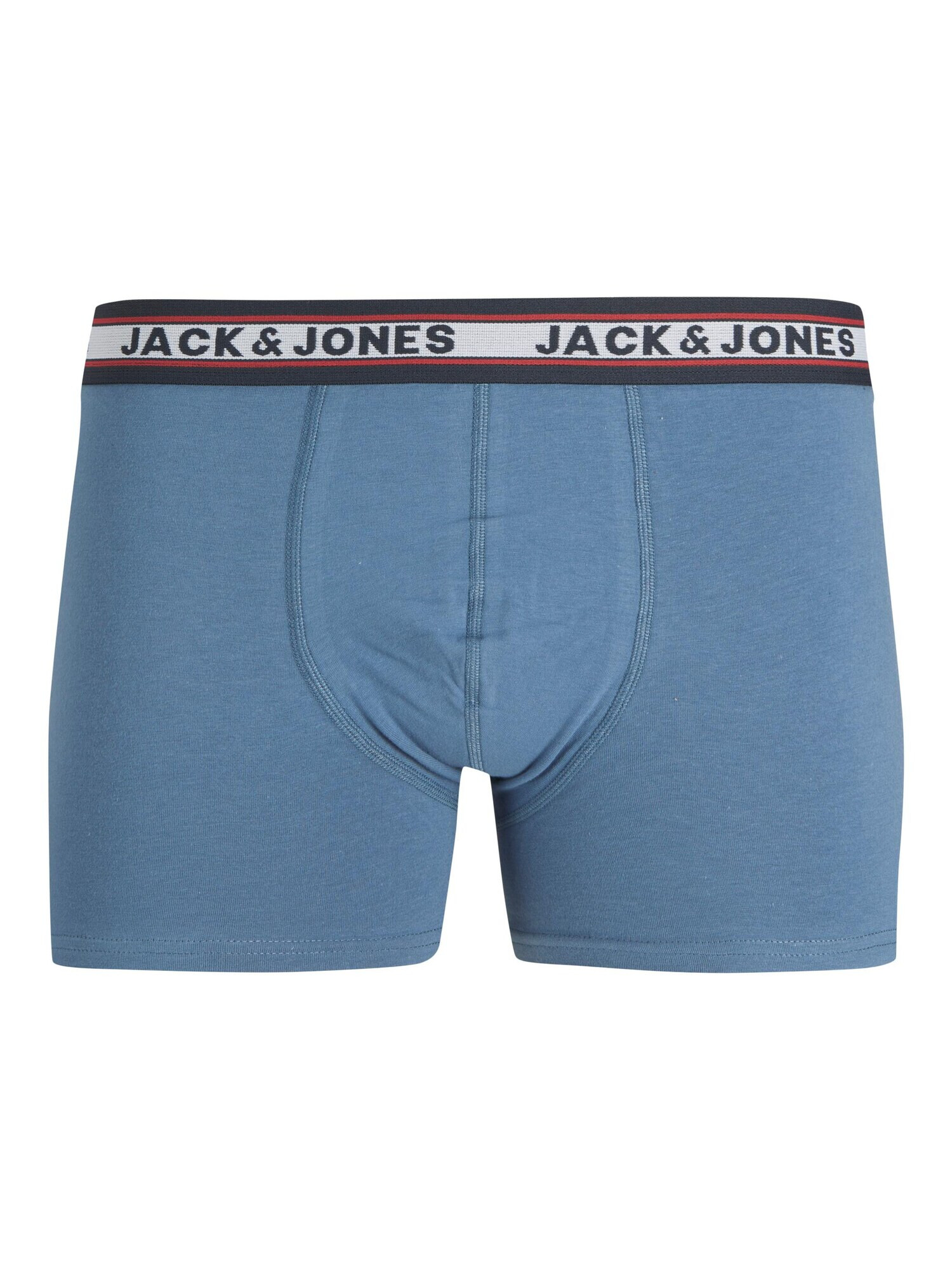 JACK & JONES Boksarice 'Haadi' mornarska / siva / rdeča / bela - Pepit.si