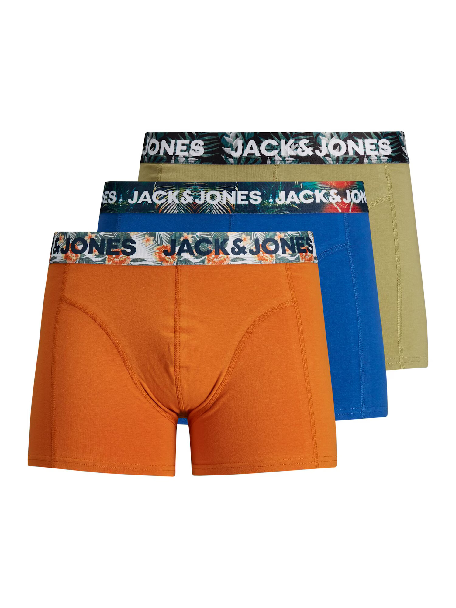 JACK & JONES Boksarice 'HUTLEY' mešane barve / temno oranžna - Pepit.si