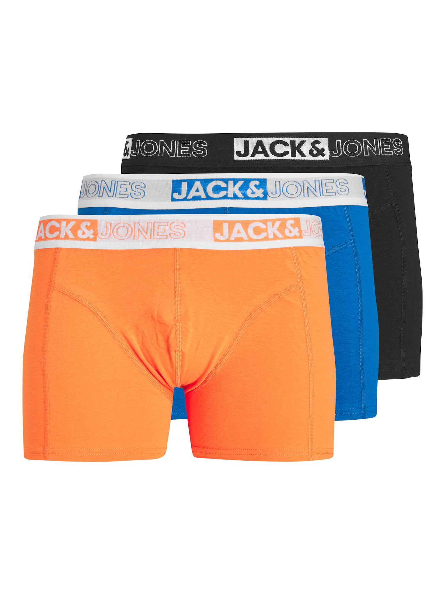 JACK & JONES Boksarice 'JACYAKU' modra / oranžna / črna / bela - Pepit.si