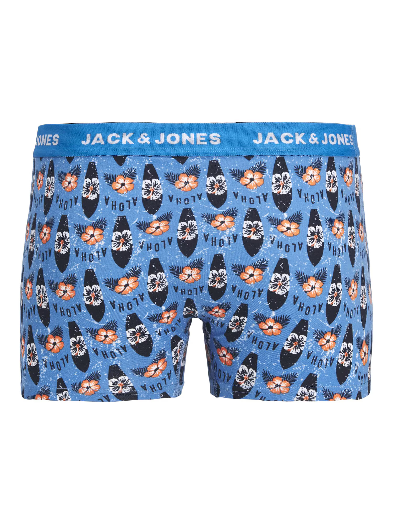 JACK & JONES Boksarice 'Kapaa' modra / mornarska / dimno modra / oranžna - Pepit.si