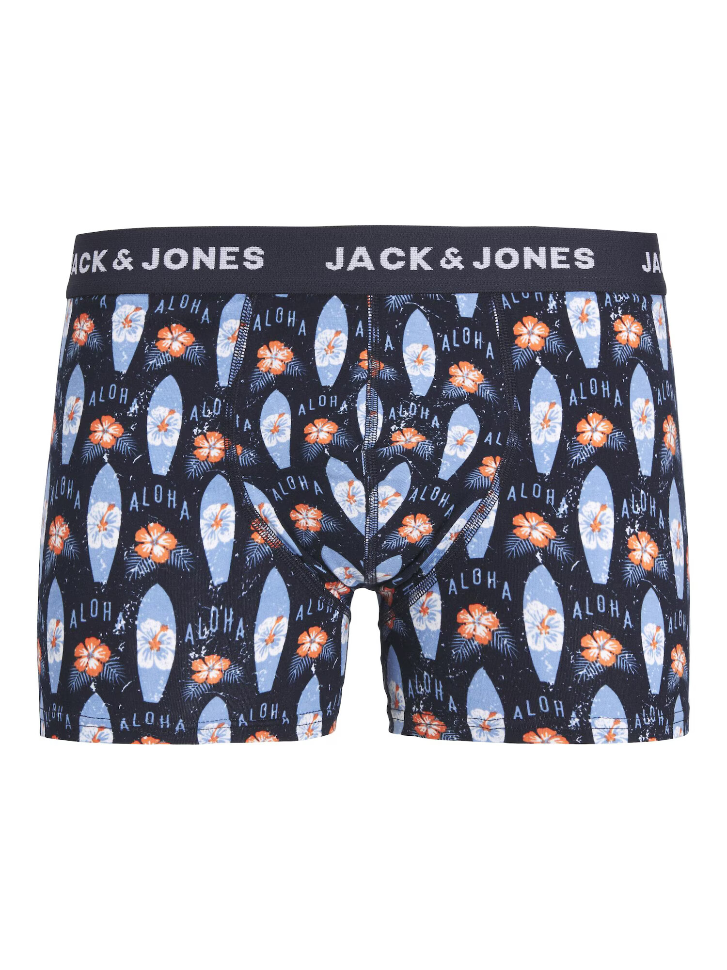 JACK & JONES Boksarice 'Kapaa' modra / mornarska / dimno modra / oranžna - Pepit.si