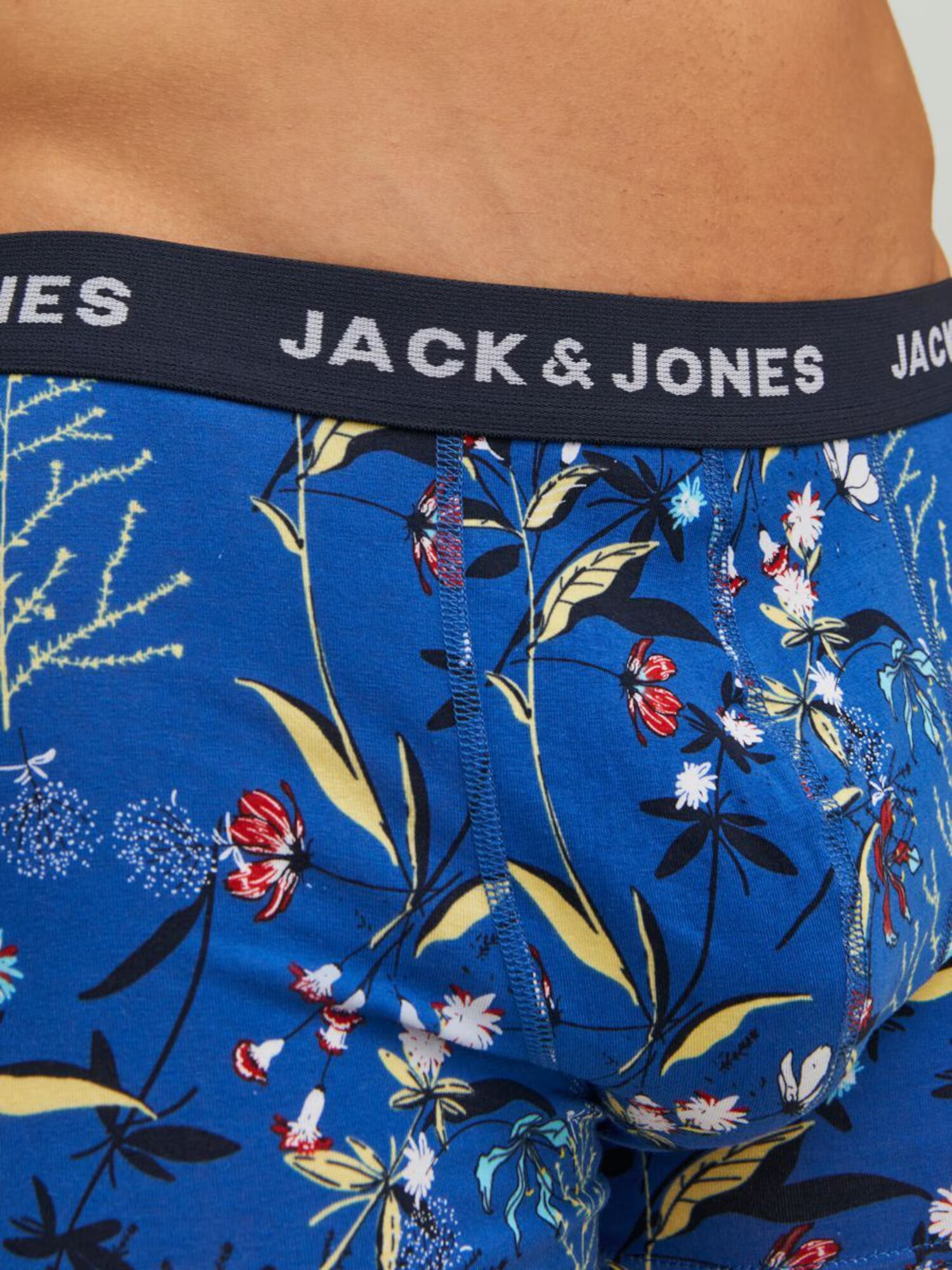 JACK & JONES Boksarice kraljevo modra / jelka / rdeča / bela - Pepit.si