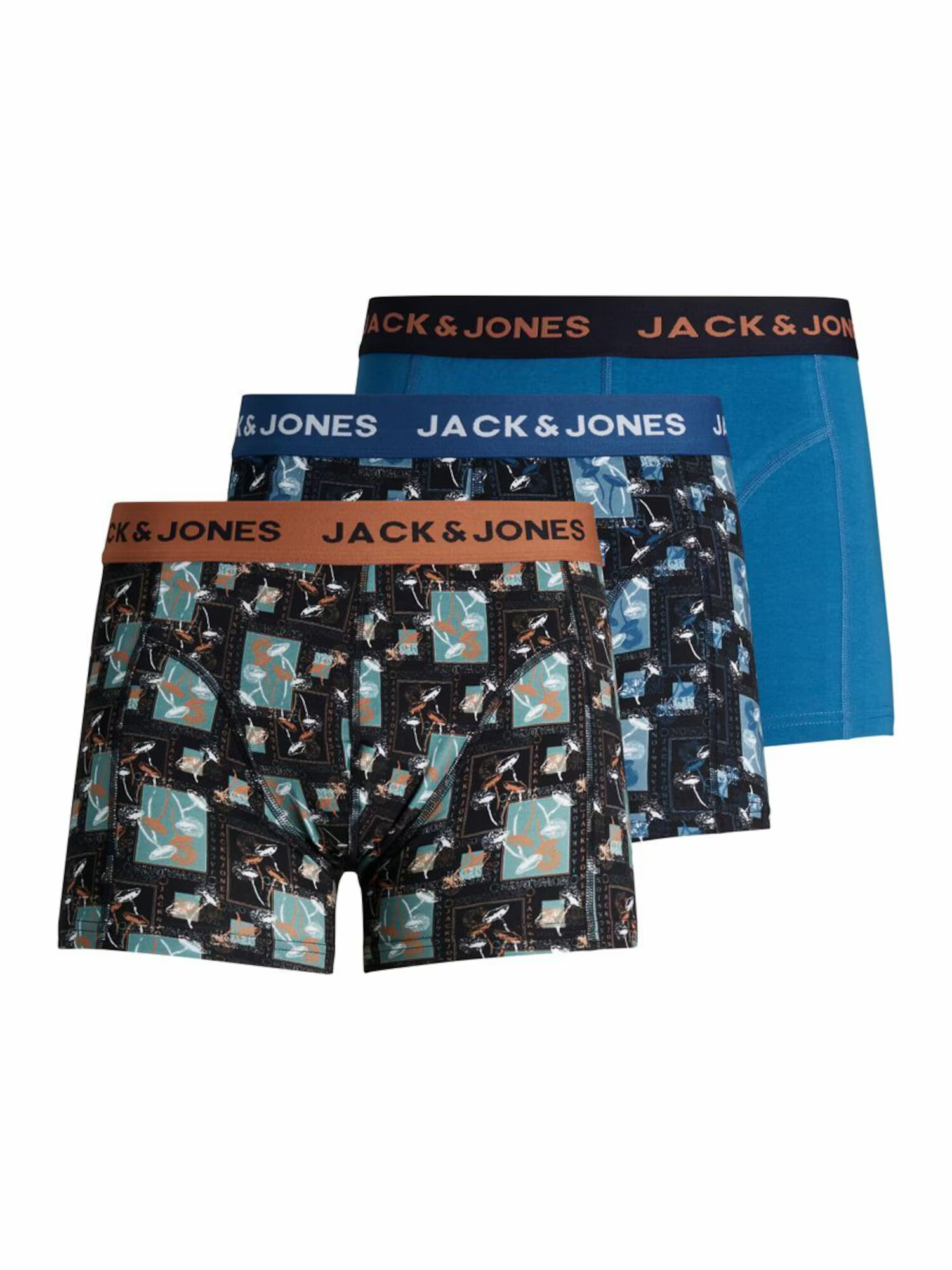 JACK & JONES Boksarice mešane barve / črna / marine / bela - Pepit.si