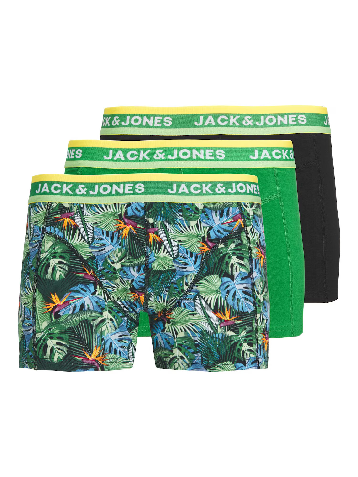 JACK & JONES Boksarice 'Miami' svetlo modra / travnato zelena / temno zelena / črna - Pepit.si