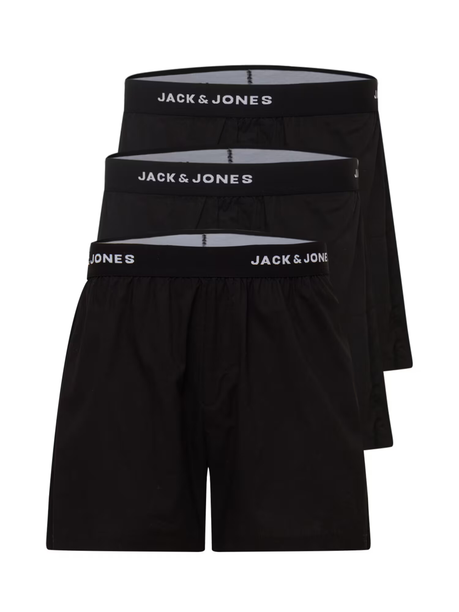 JACK & JONES Boksarice 'MICK' črna / bela - Pepit.si