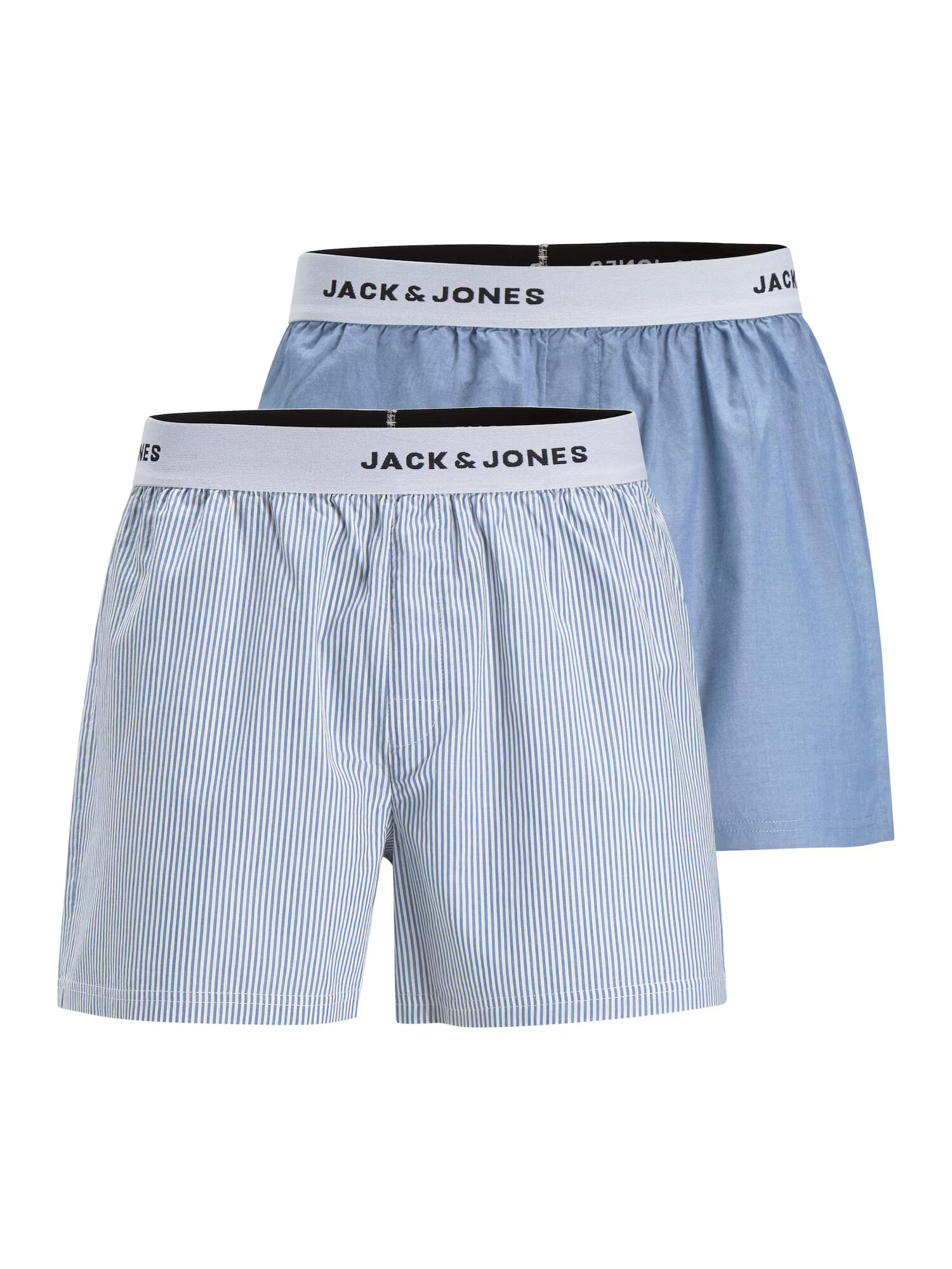 JACK & JONES Boksarice modra / črna / bela - Pepit.si