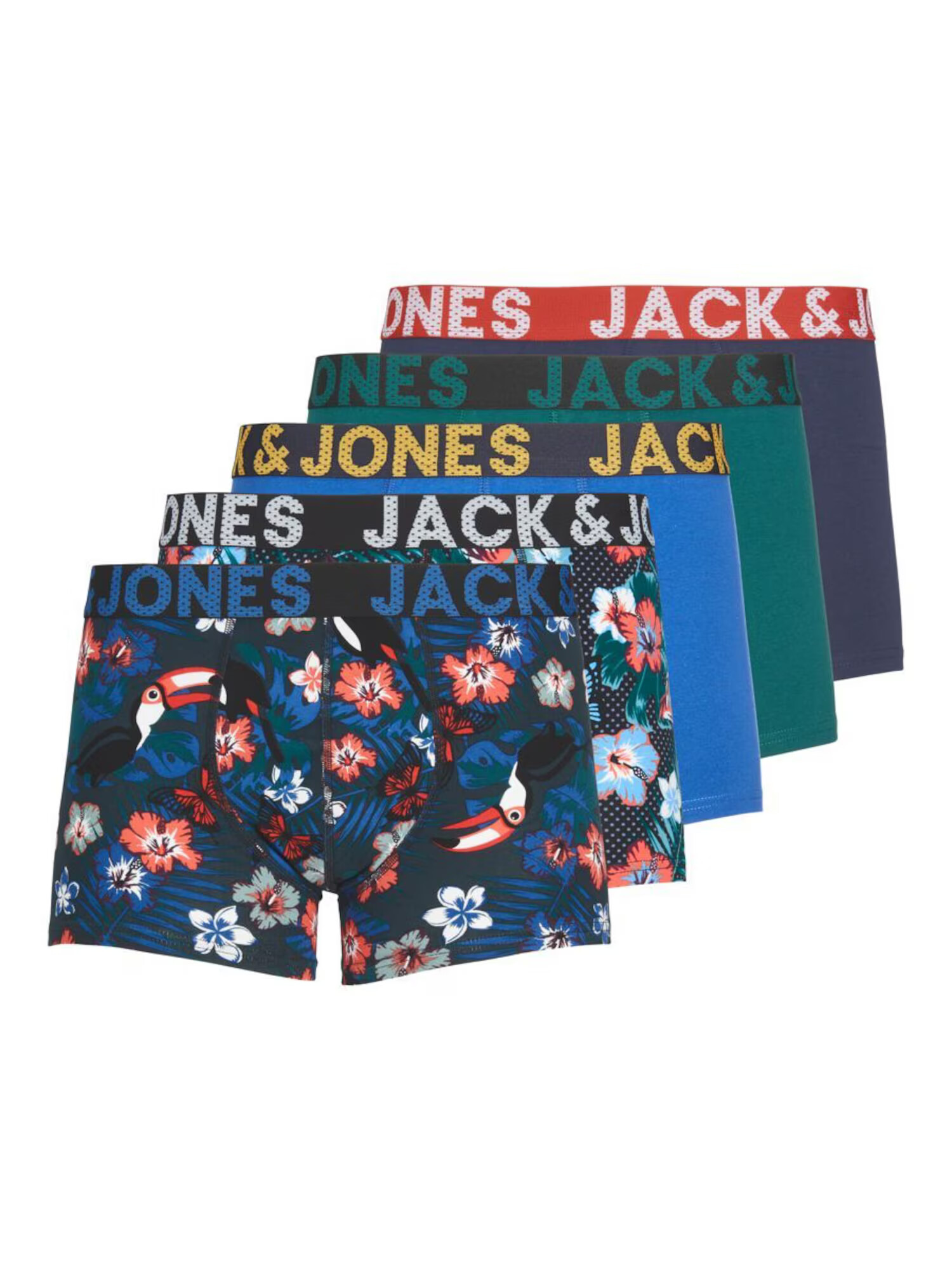 JACK & JONES Boksarice modra / marine / nočno modra / smaragd - Pepit.si