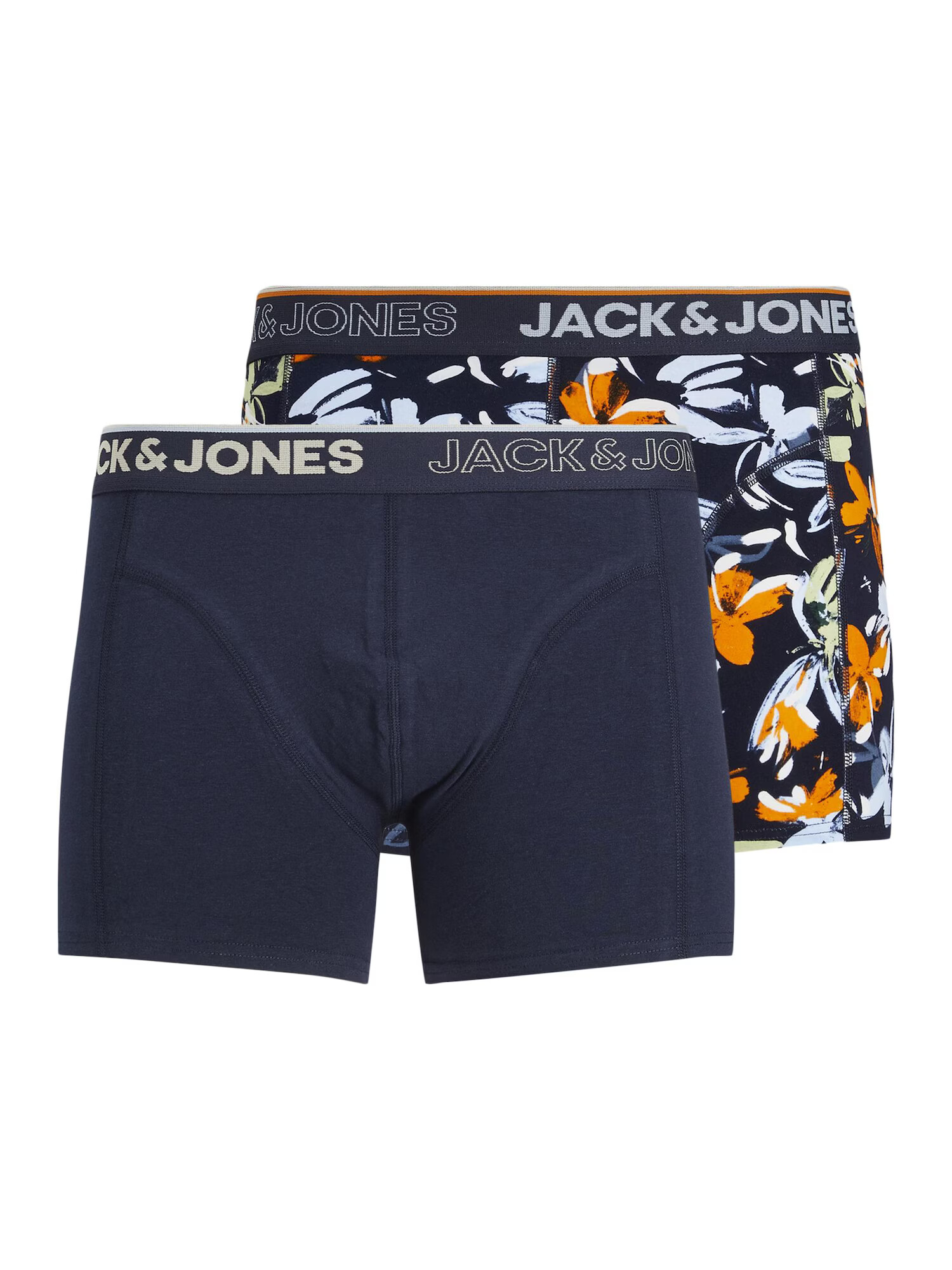 JACK & JONES Boksarice mornarska / oranžna / svetlo modra / svetlo zelena / bela - Pepit.si