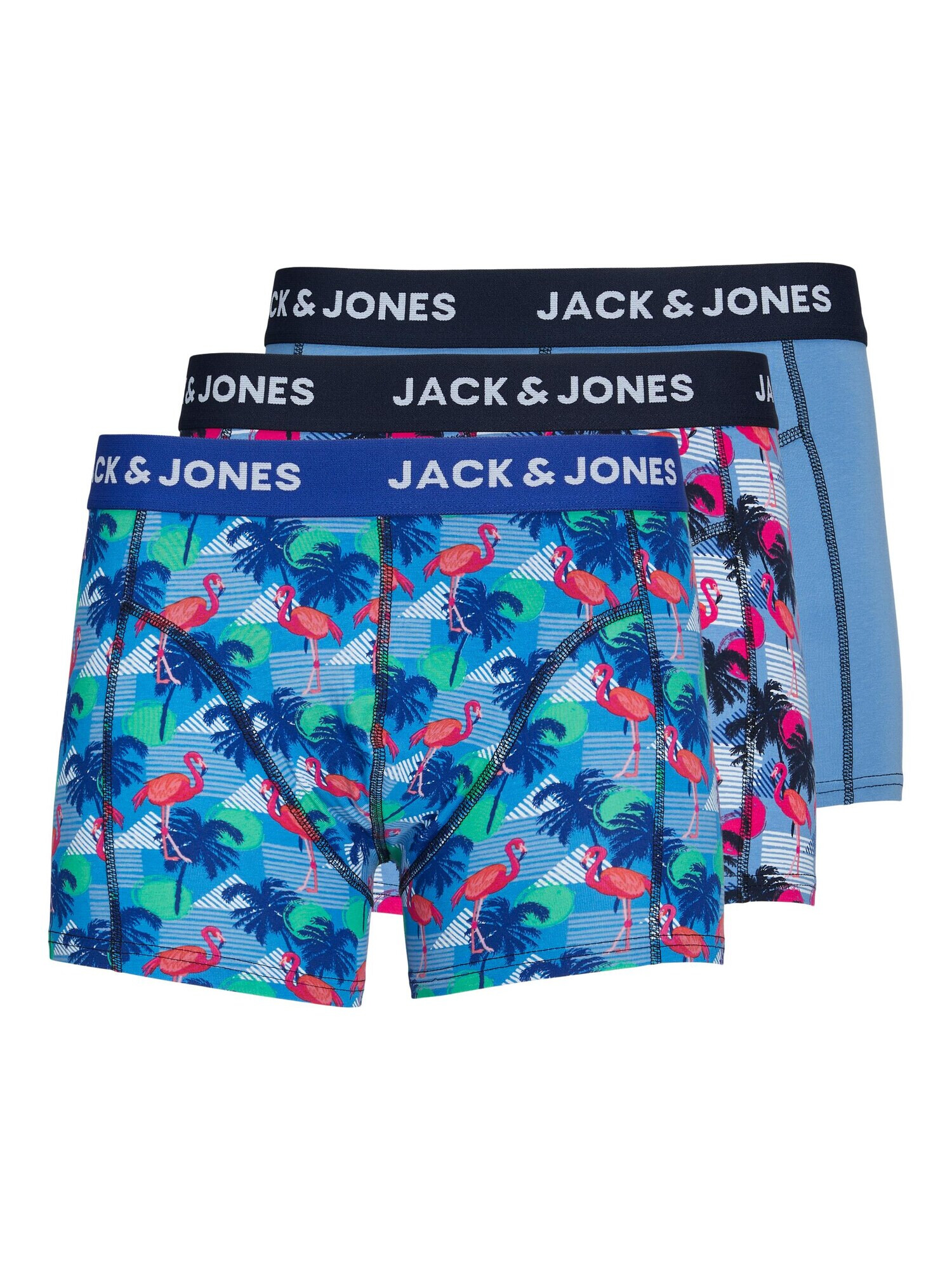 JACK & JONES Boksarice modra / mornarska / malina / bela - Pepit.si