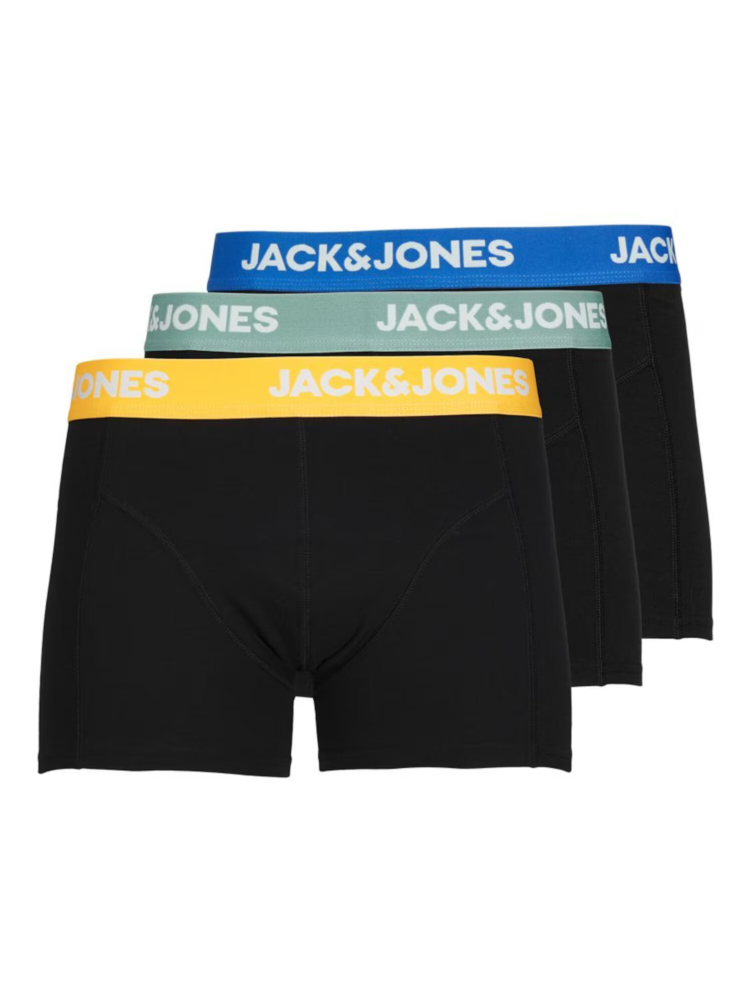 JACK & JONES Boksarice modra / rumena / meta / črna / bela - Pepit.si