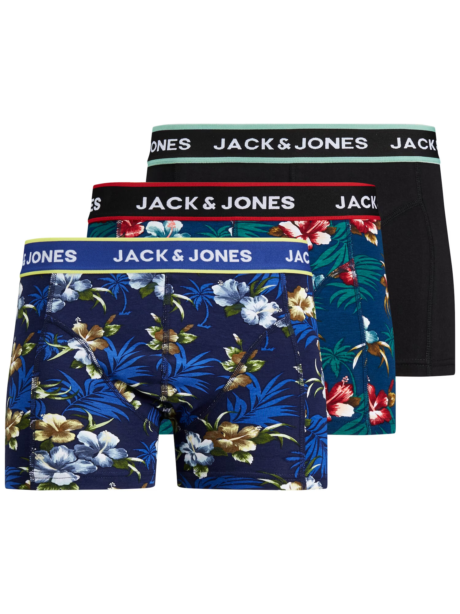 JACK & JONES Boksarice modra / zelena / rdeča / črna / bela - Pepit.si