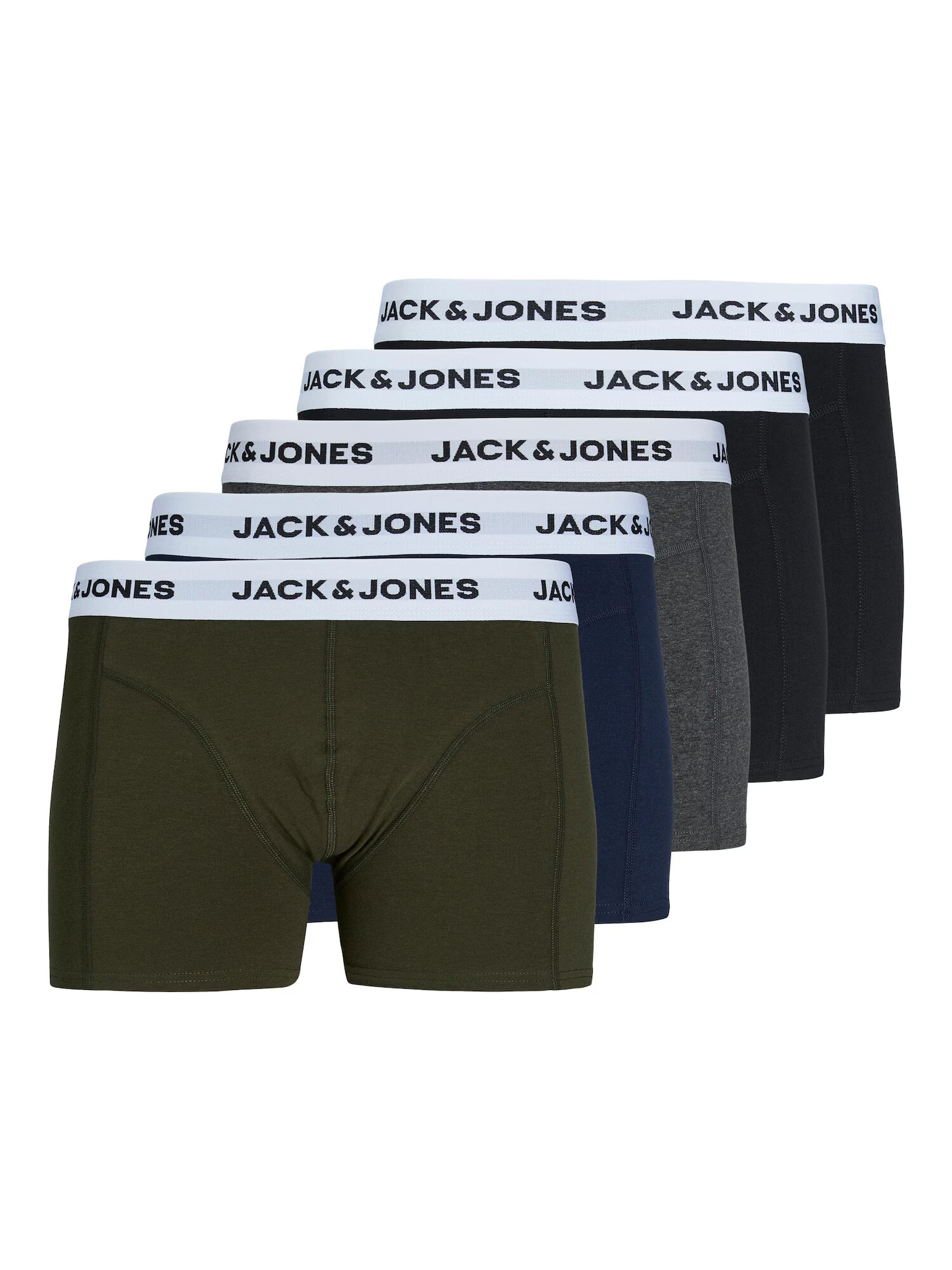 JACK & JONES Boksarice mornarska / temno siva / kaki / črna - Pepit.si