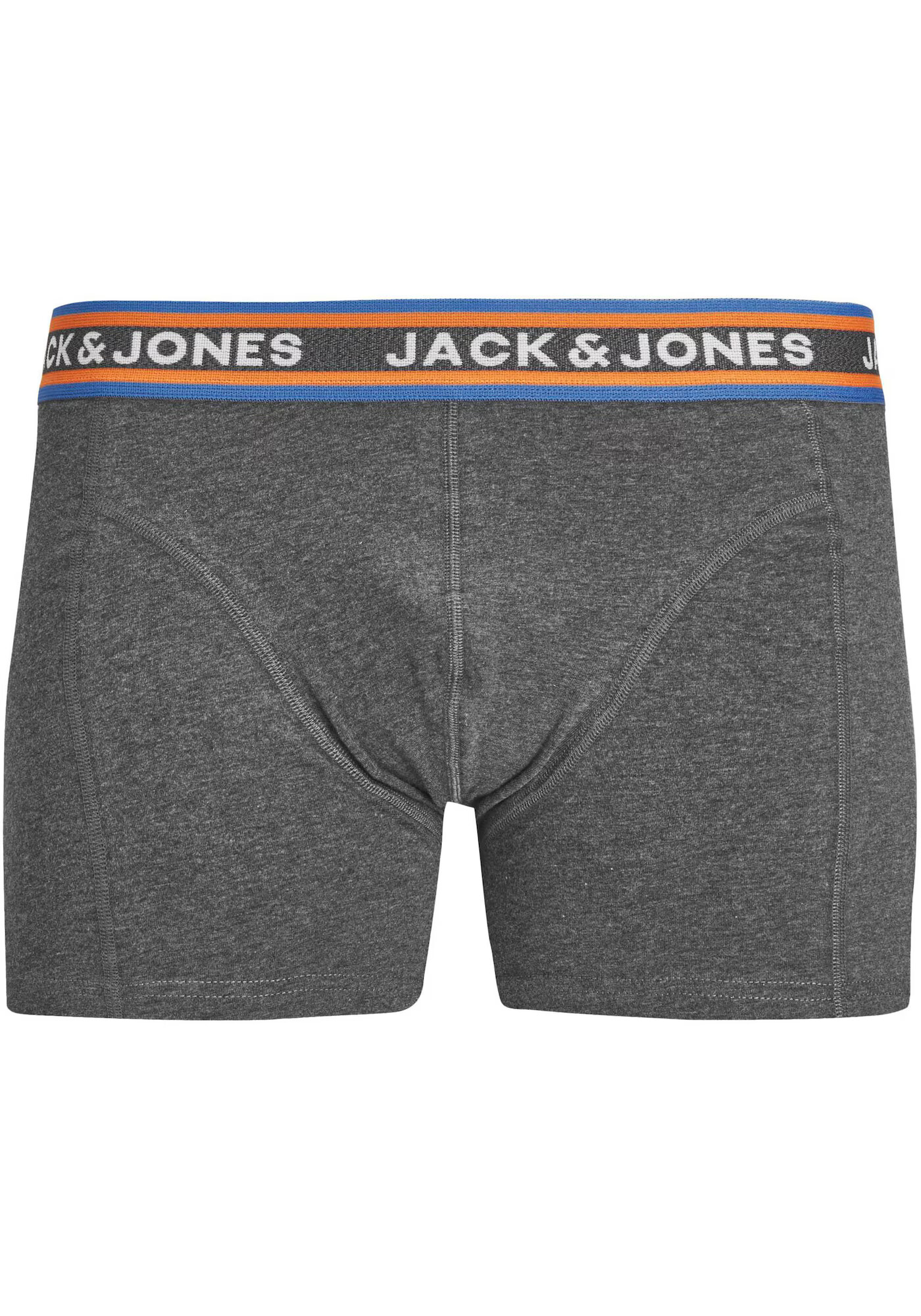 JACK & JONES Boksarice 'MYLE' mornarska / siva / oranžna / bela - Pepit.si