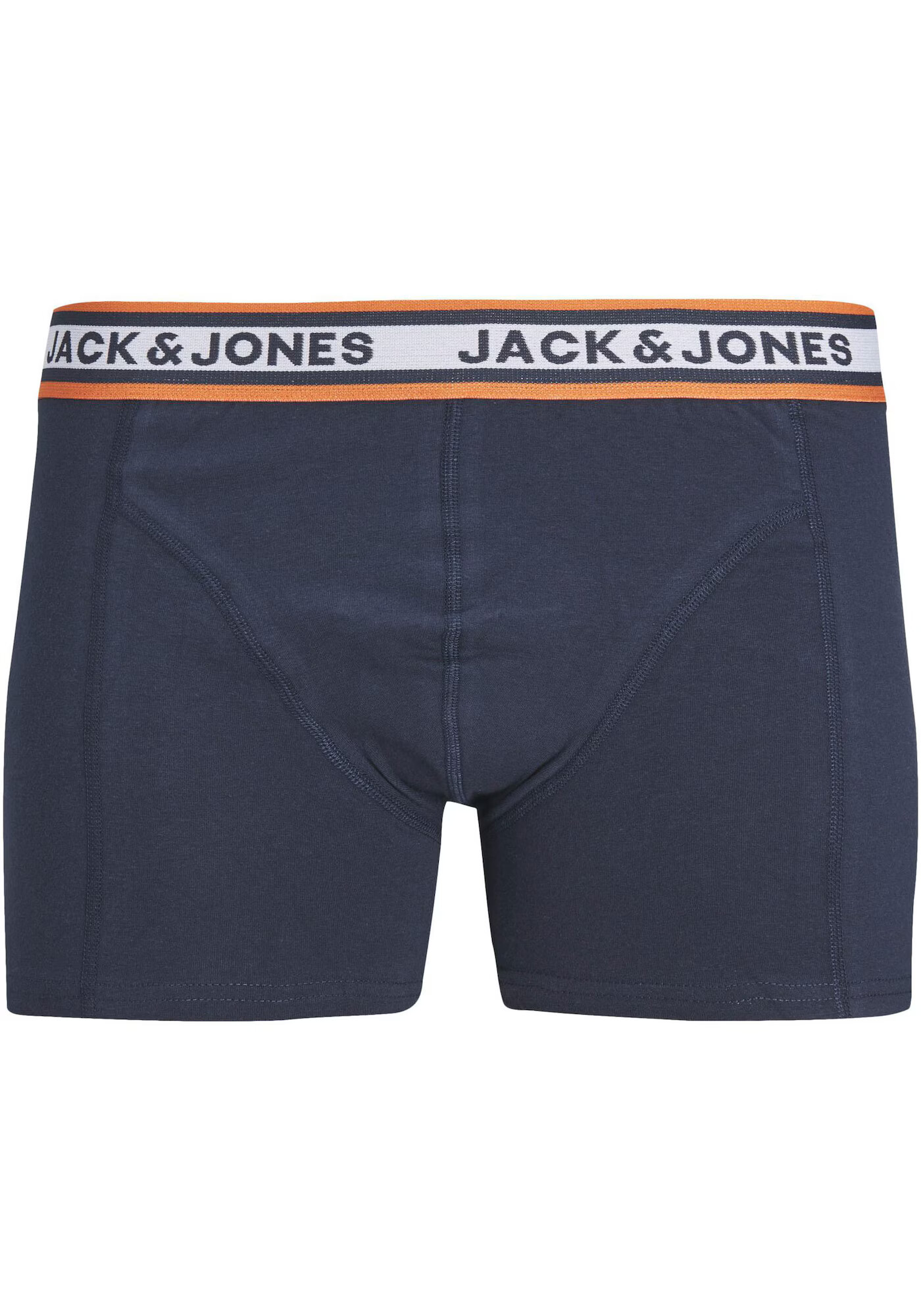 JACK & JONES Boksarice 'MYLE' mornarska / siva / oranžna / bela - Pepit.si