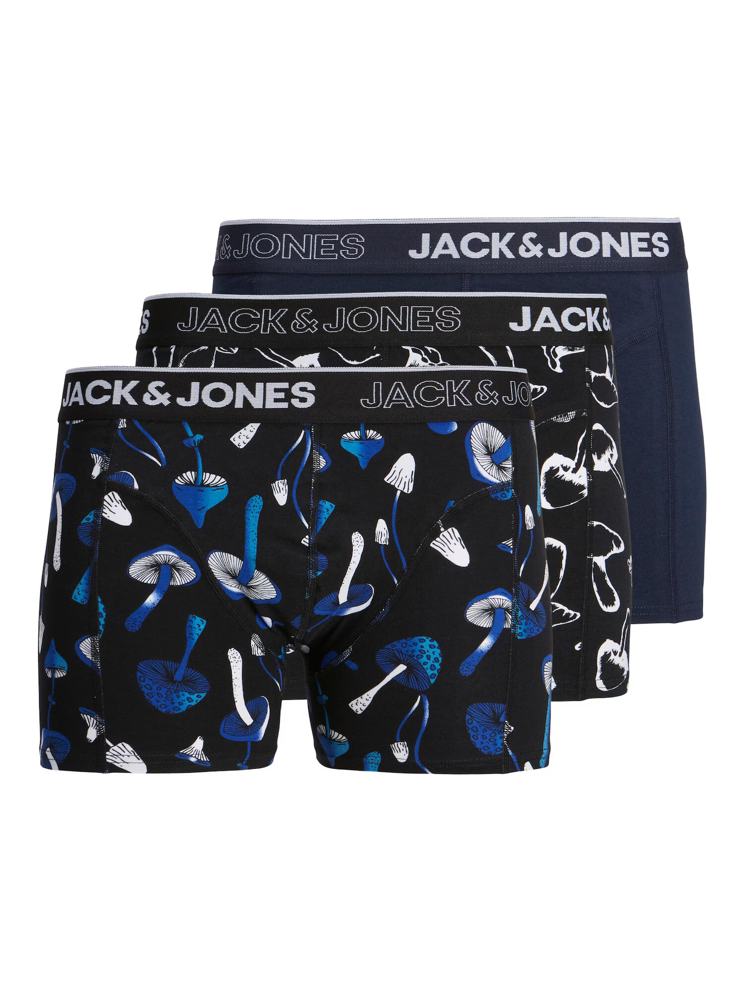 JACK & JONES Boksarice nočno modra / mešane barve / črna - Pepit.si