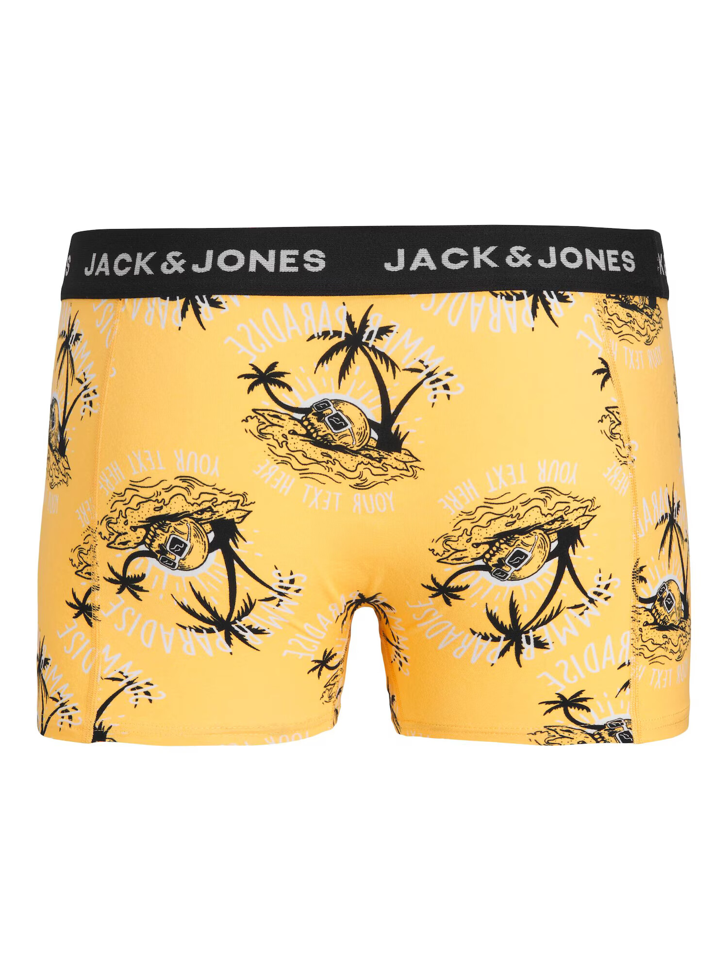 JACK & JONES Boksarice 'RON' rumena / črna / bela - Pepit.si