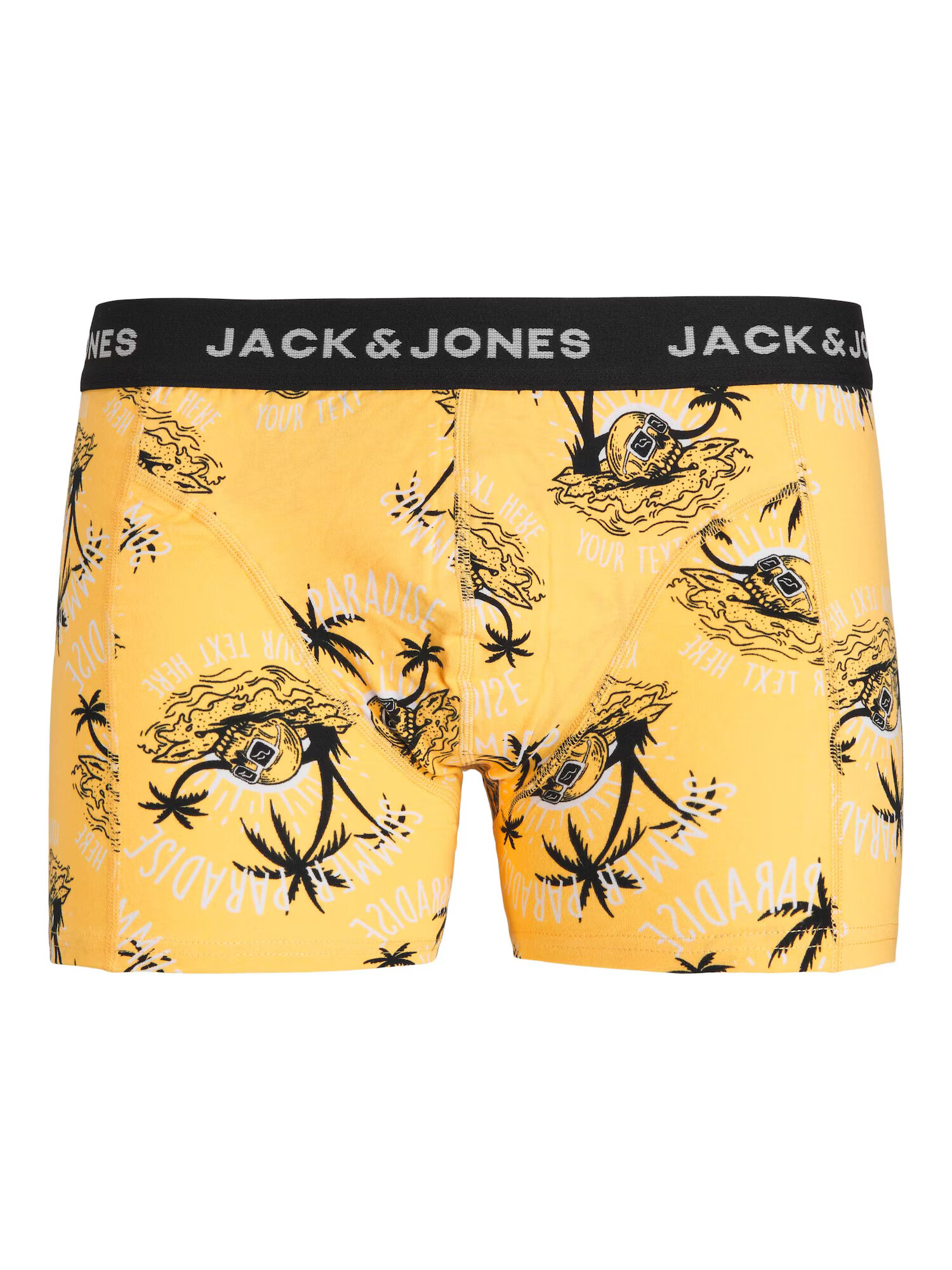 JACK & JONES Boksarice 'RON' rumena / črna / bela - Pepit.si