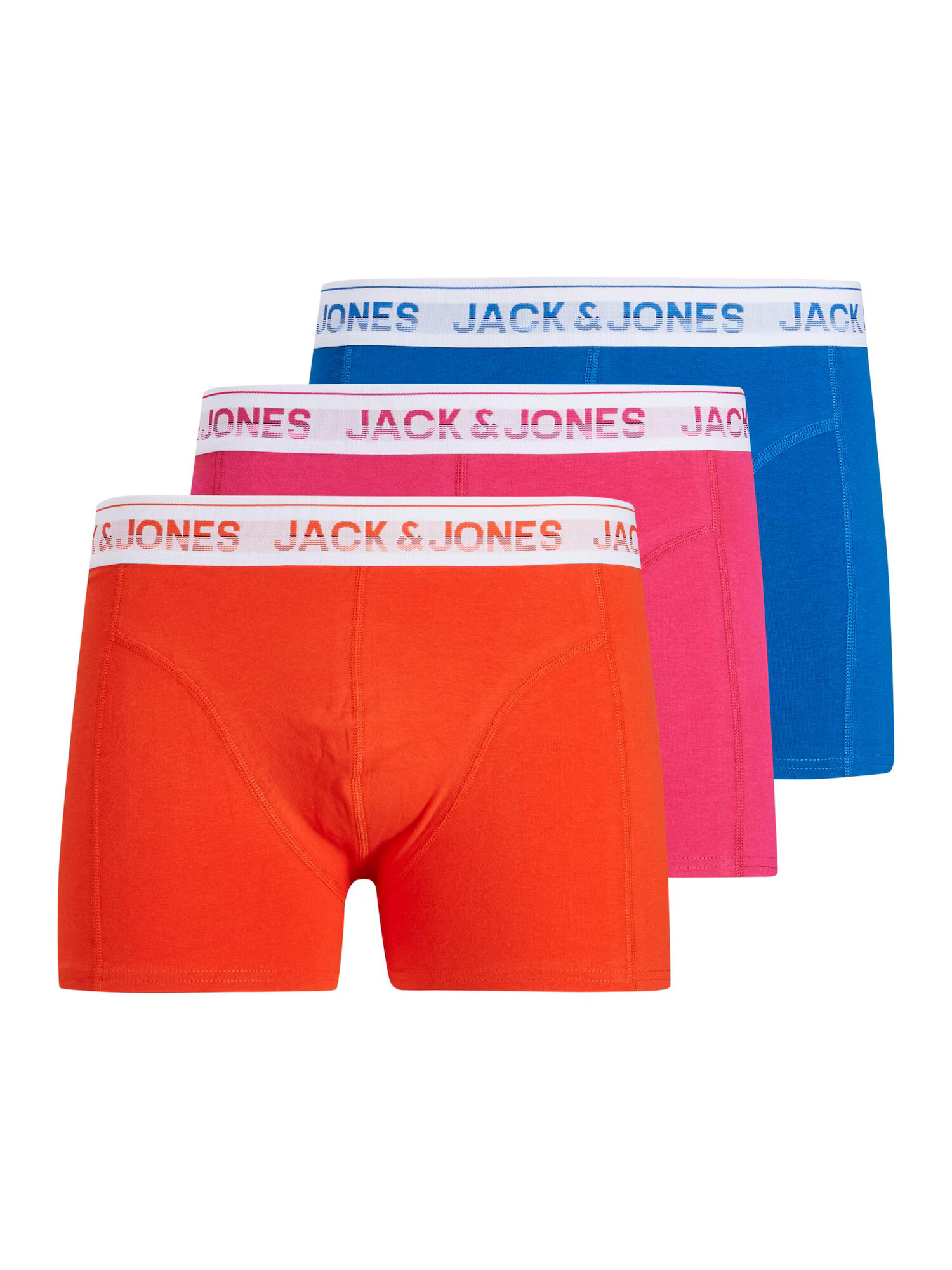 JACK & JONES Boksarice roza / oranžna / modra - Pepit.si