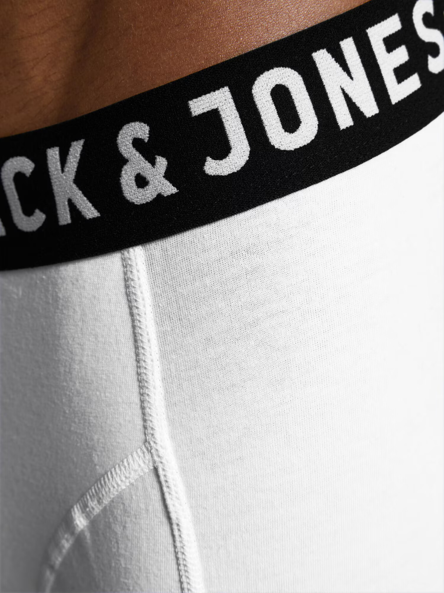 JACK & JONES Boksarice 'Sense' črna / bela - Pepit.si