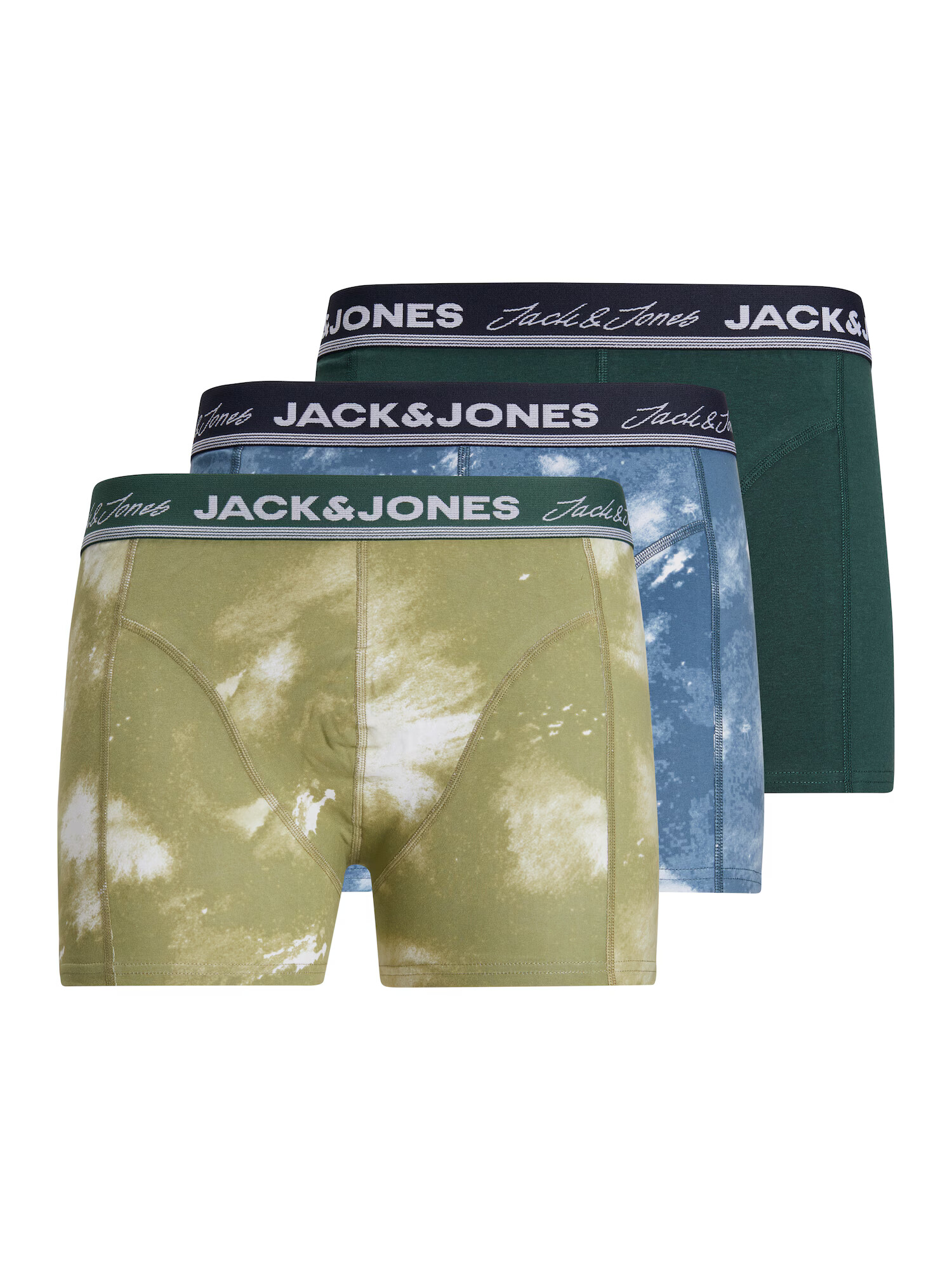 JACK & JONES Boksarice 'Solar' dimno modra / temno modra / oliva / bela - Pepit.si