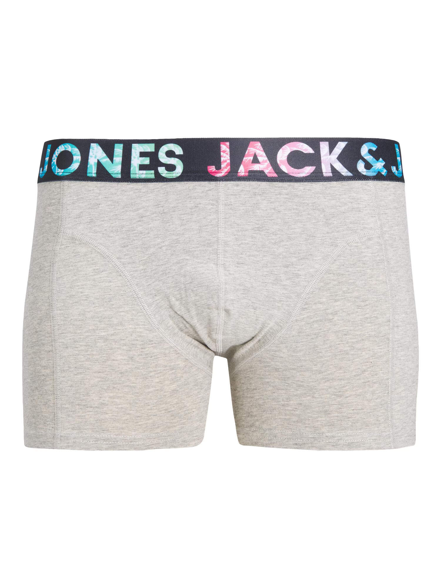 JACK & JONES Boksarice 'TAMPA' mornarska / pegasto siva / roza / črna - Pepit.si