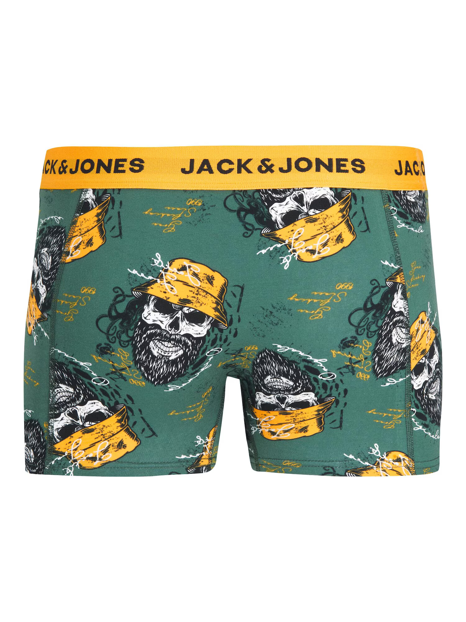 JACK & JONES Boksarice 'TRIP SKULLS' mornarska / kari / kaki / bela - Pepit.si