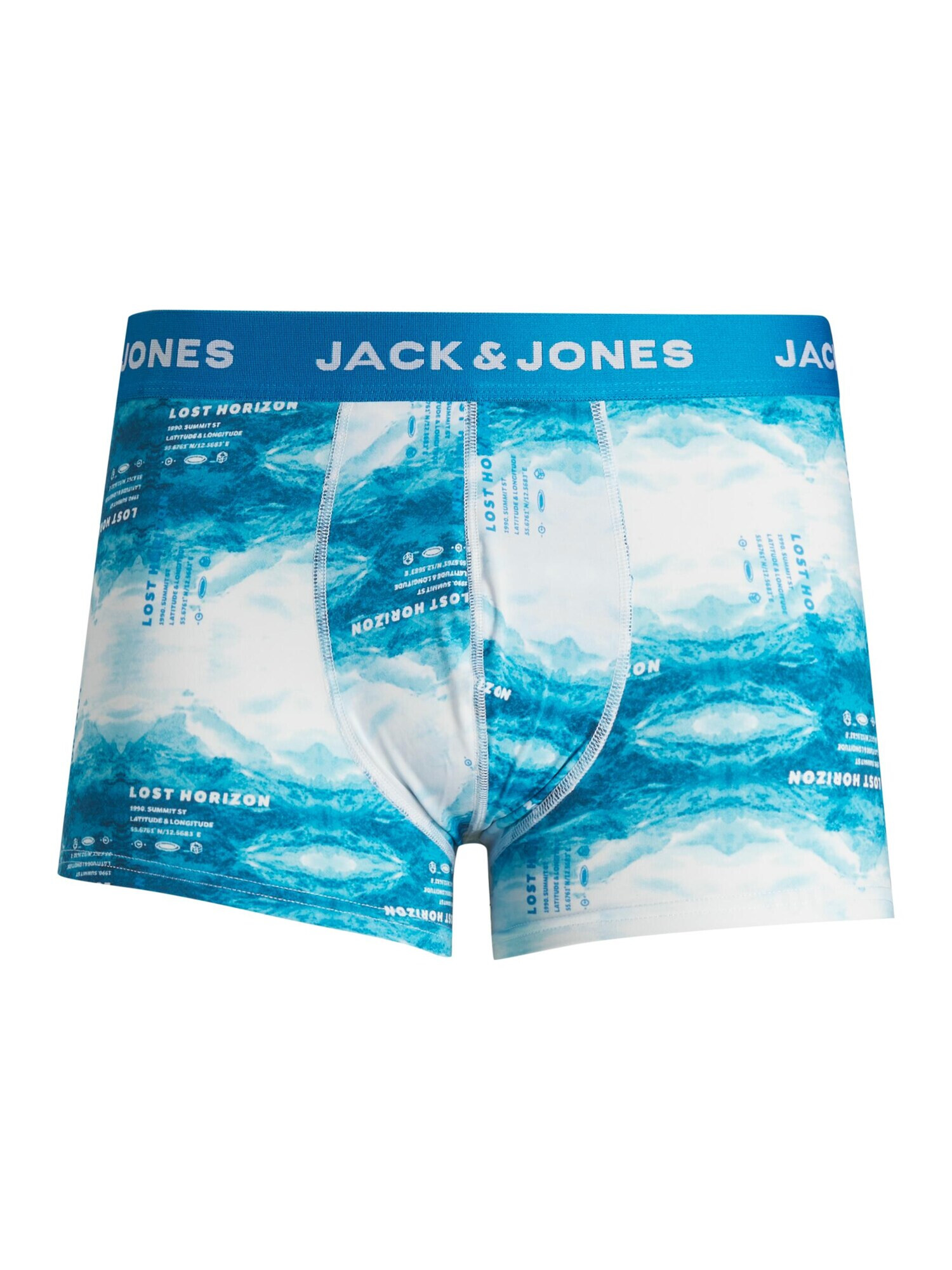 JACK & JONES Boksarice 'JACMOUNTAION' modra / siva / črna / bela - Pepit.si