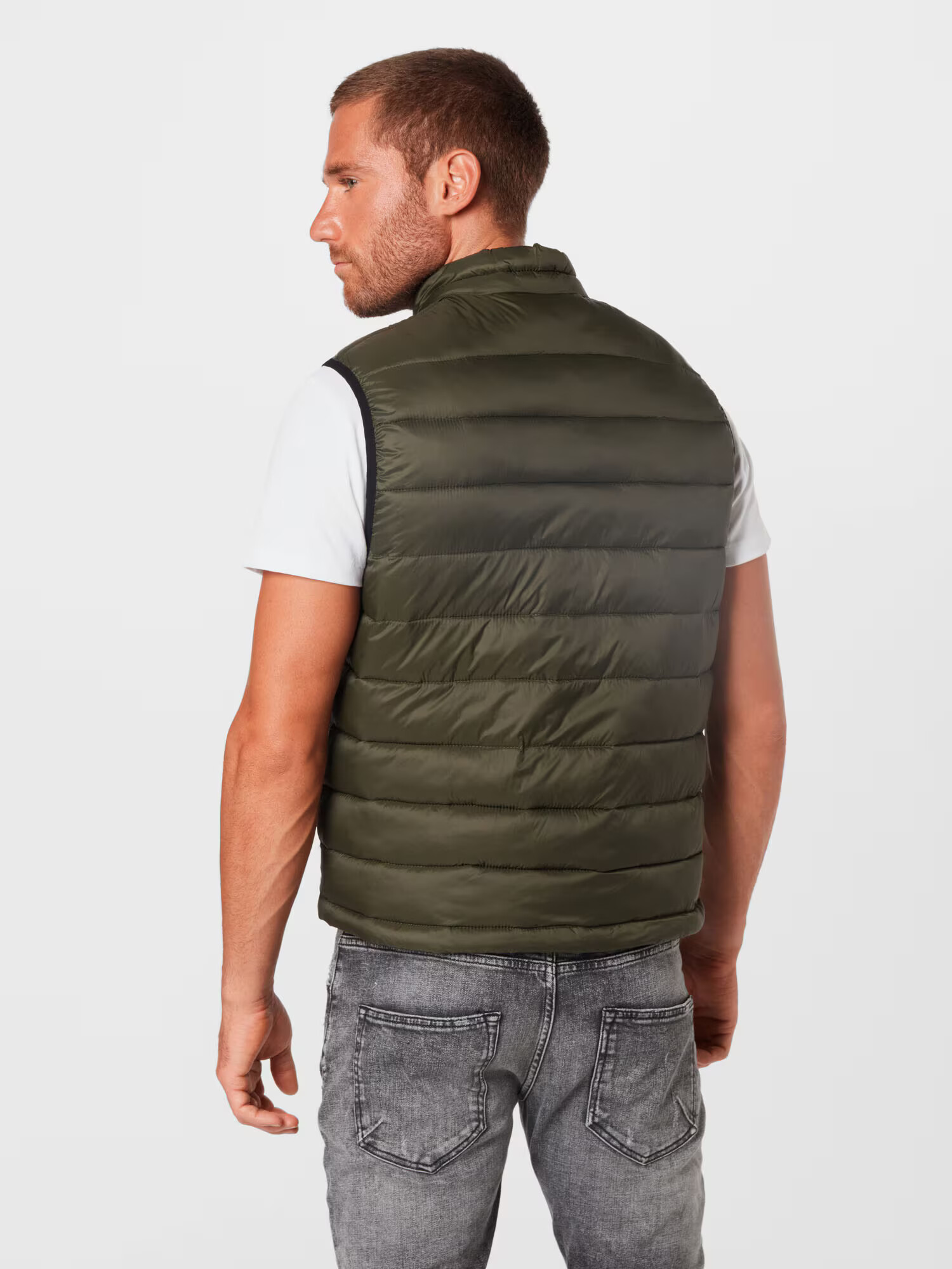 JACK & JONES Brezrokavnik 'Ace' temno zelena - Pepit.si