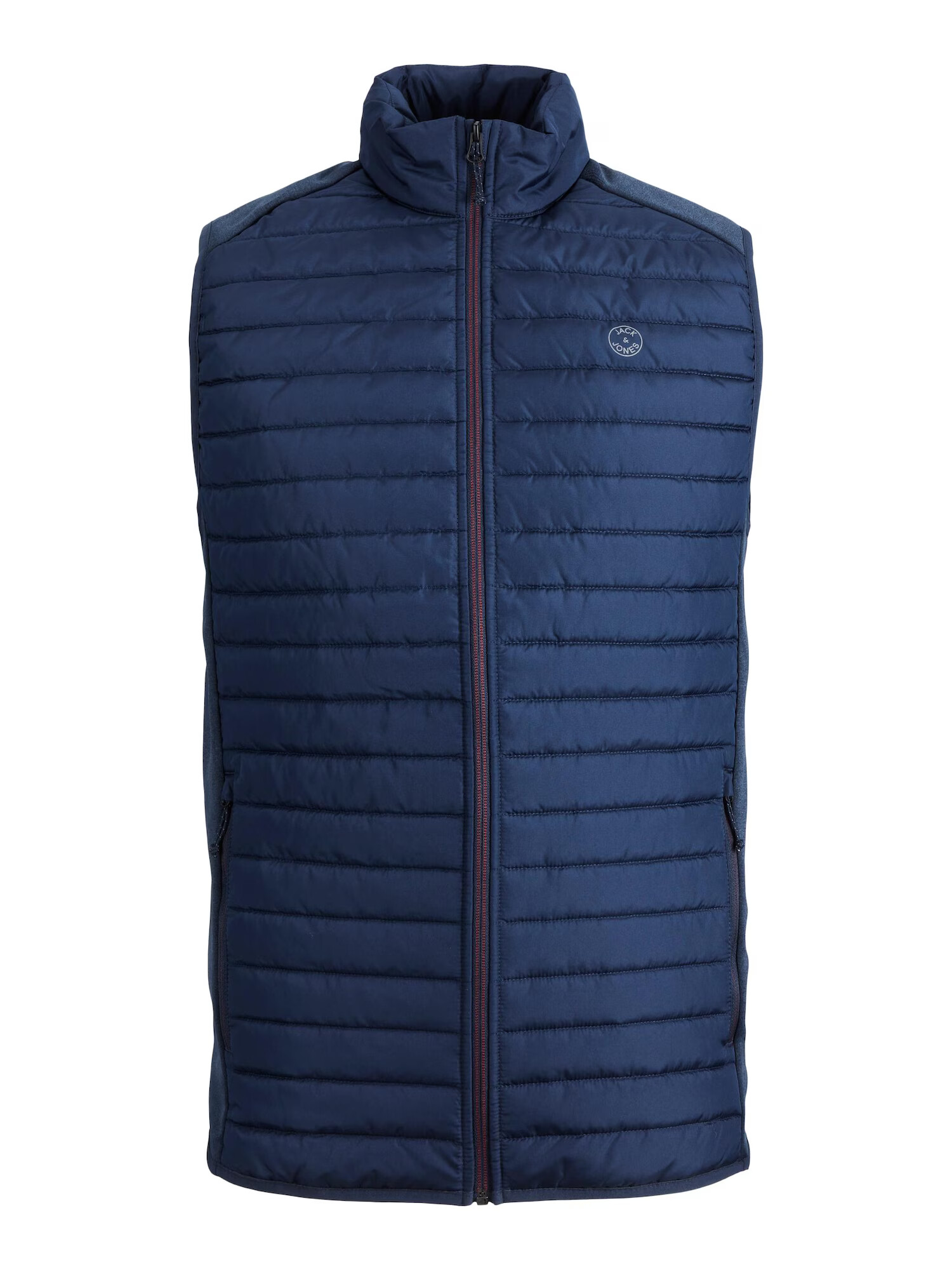 JACK & JONES Brezrokavnik mornarska / siva - Pepit.si