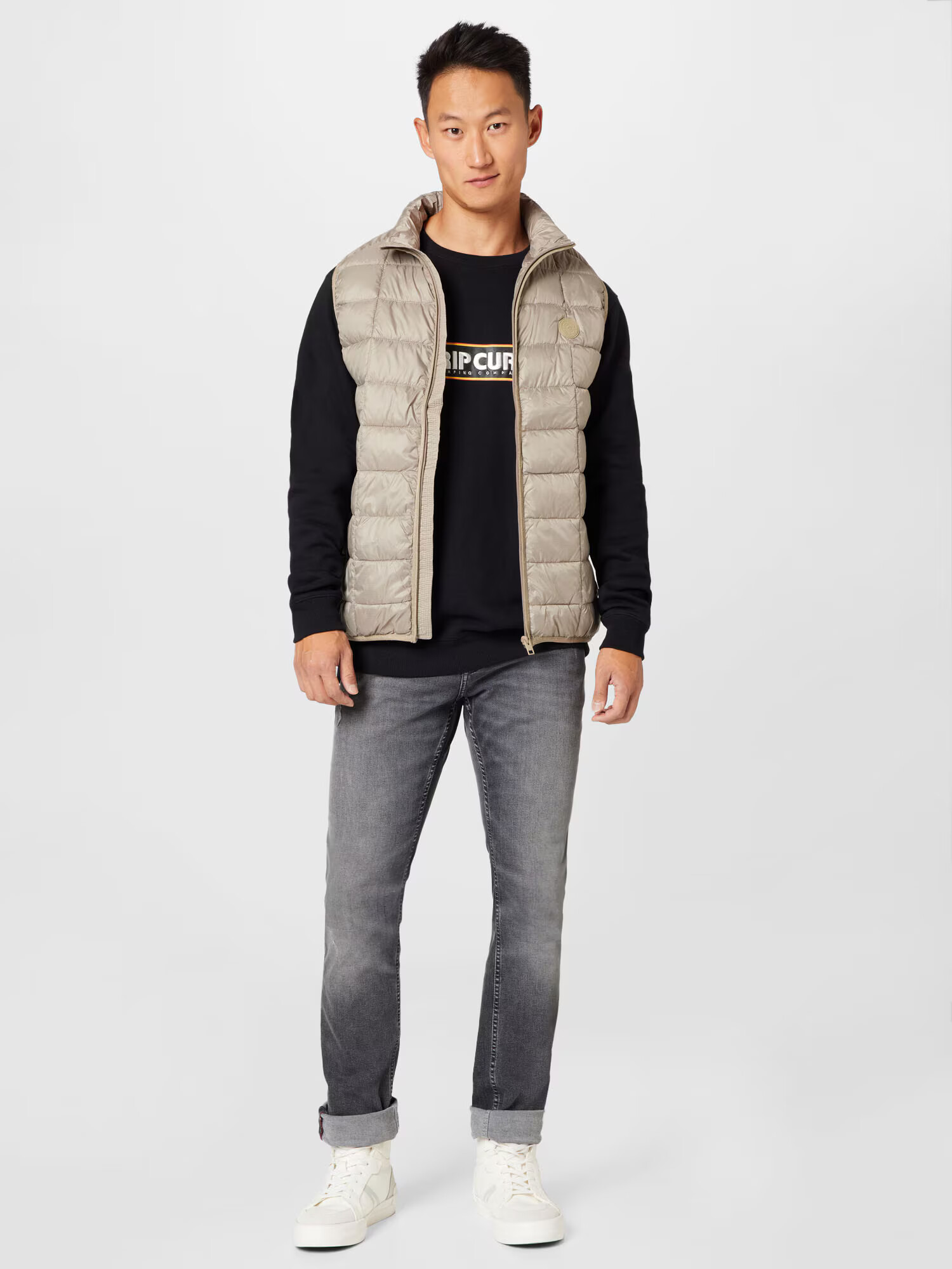 JACK & JONES Brezrokavnik kremna / svetlo bež - Pepit.si