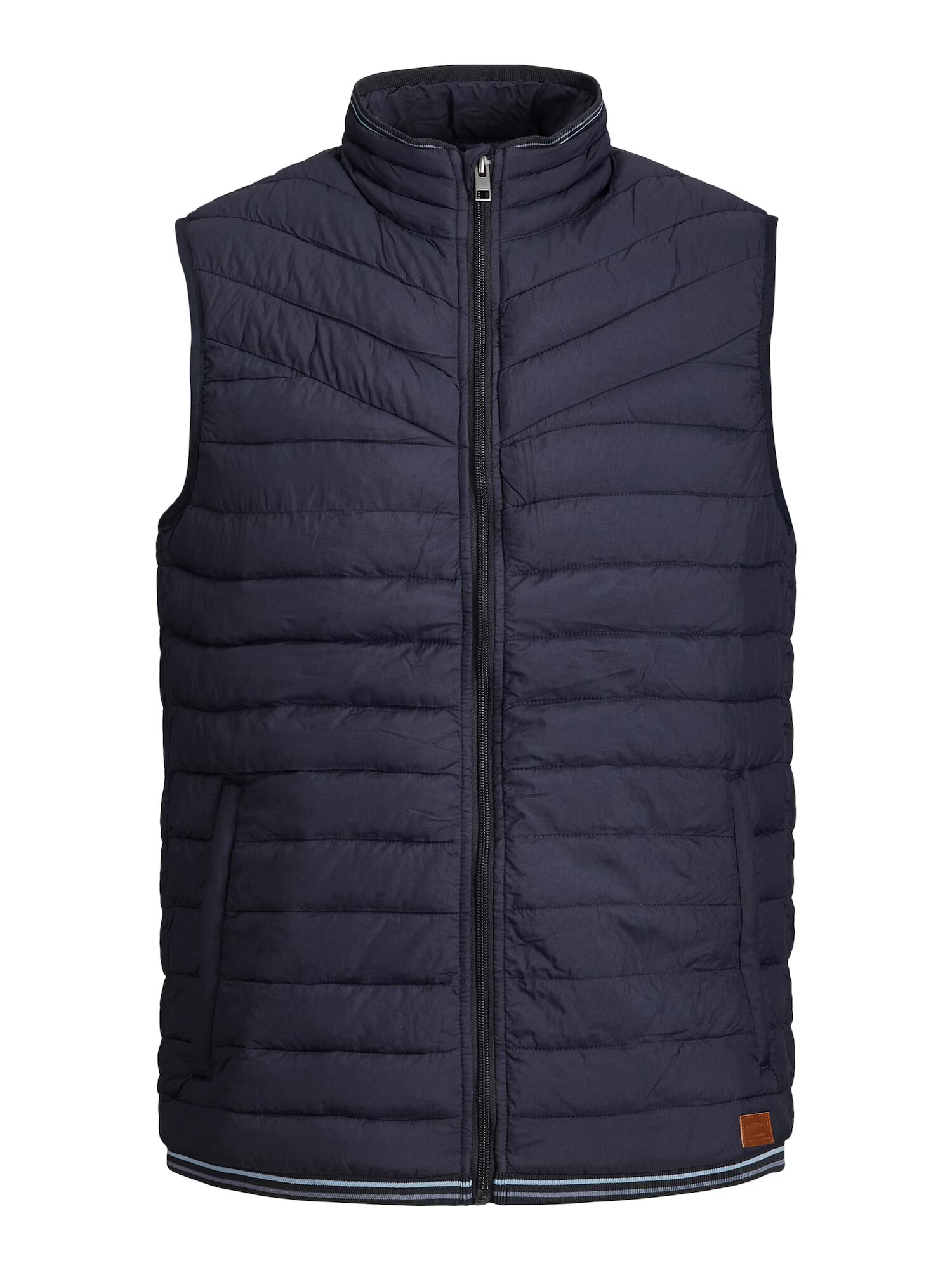 JACK & JONES Brezrokavnik 'Wiper' mornarska / svetlo modra / golobje modra - Pepit.si