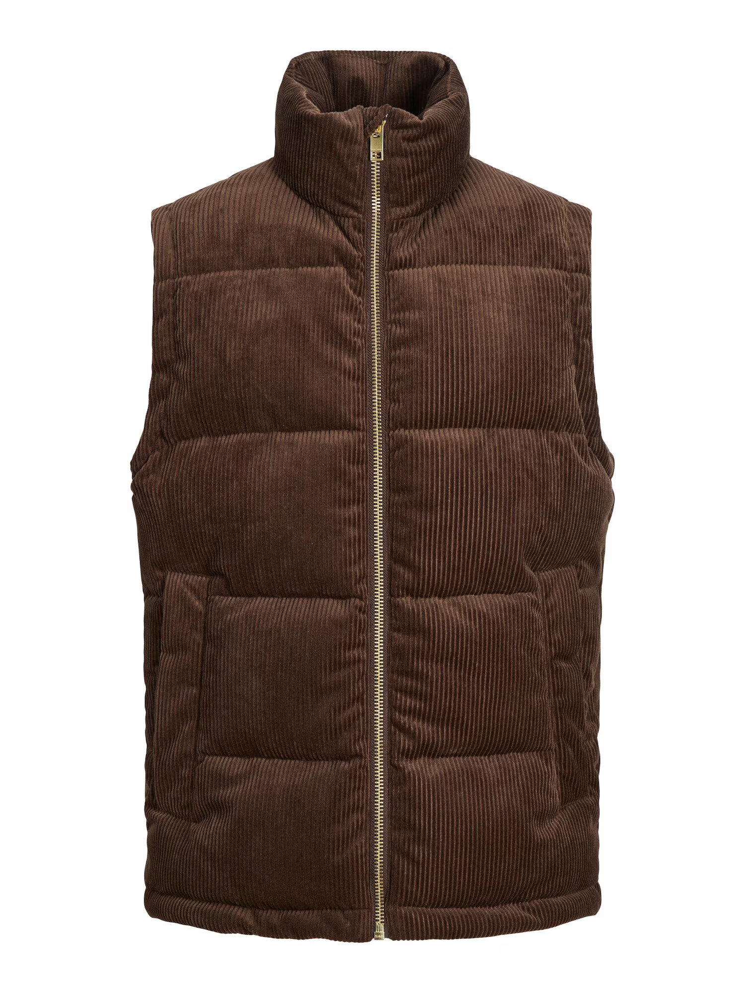 JACK & JONES Brezrokavnik 'WOODSIDE' temno rjava - Pepit.si