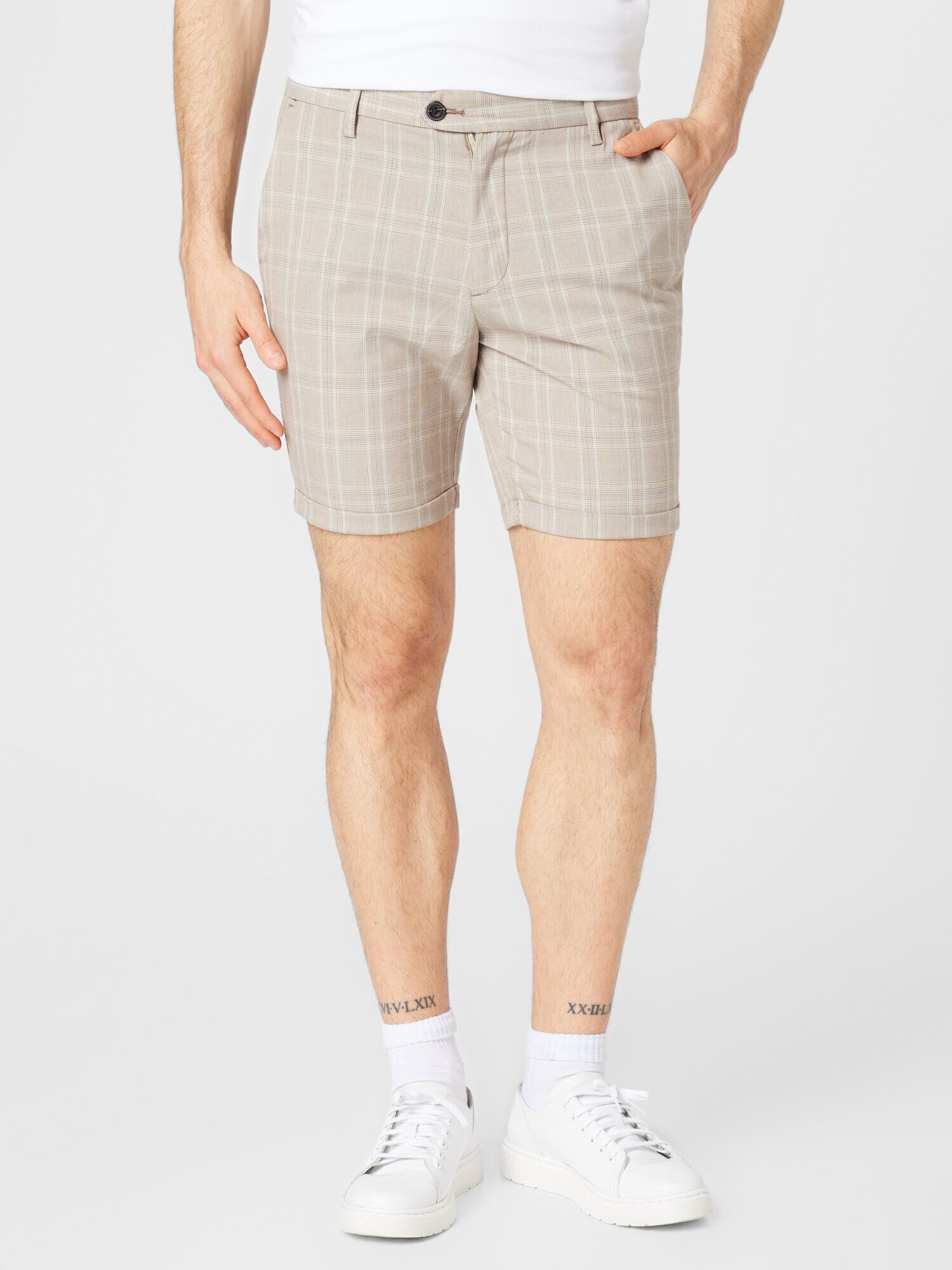 JACK & JONES Chino hlače 'Connor' bež / temno bež - Pepit.si