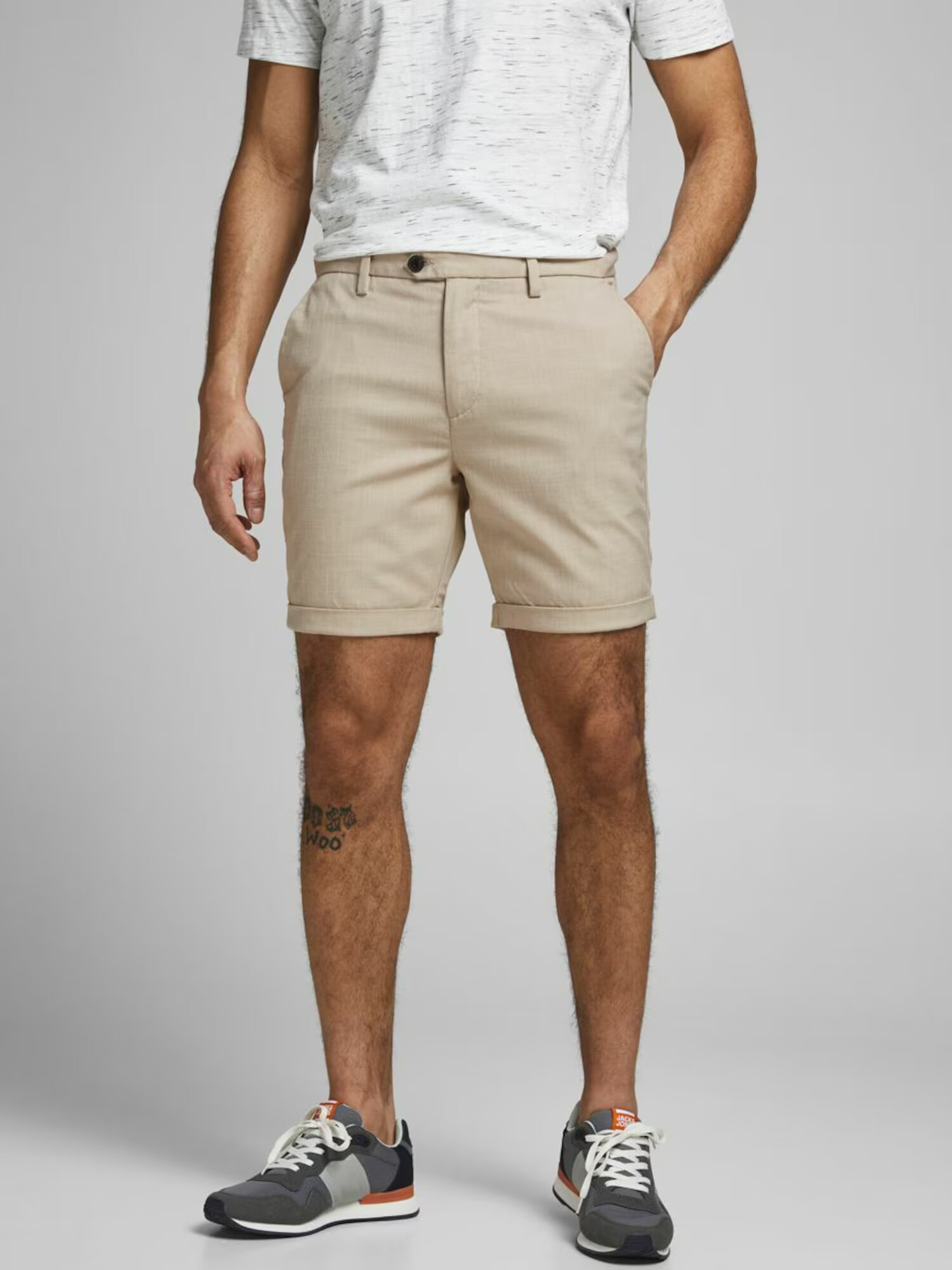 JACK & JONES Chino hlače 'Connor' svetlo bež - Pepit.si