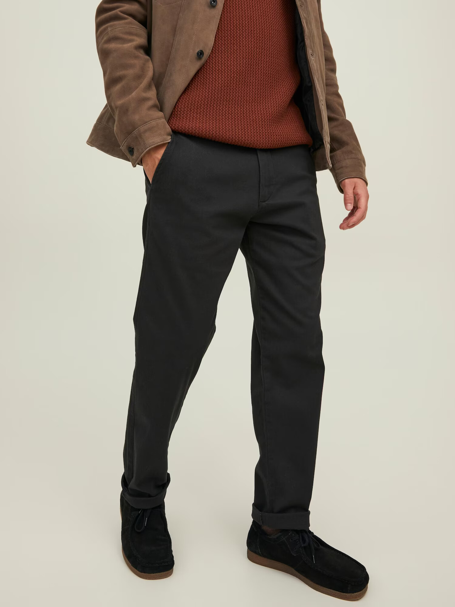 JACK & JONES Chino hlače črna - Pepit.si