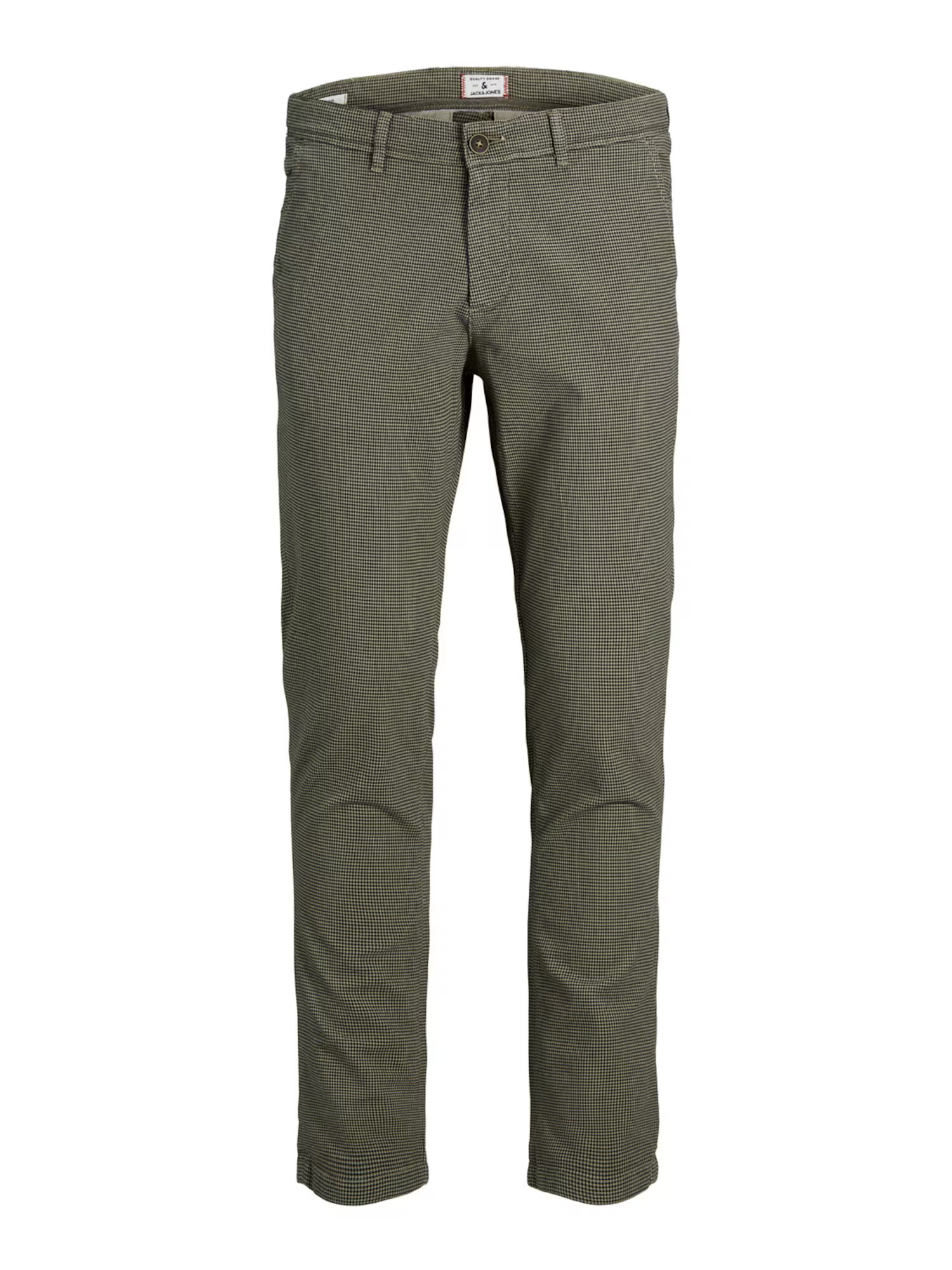 JACK & JONES Chino hlače kaki / črna - Pepit.si