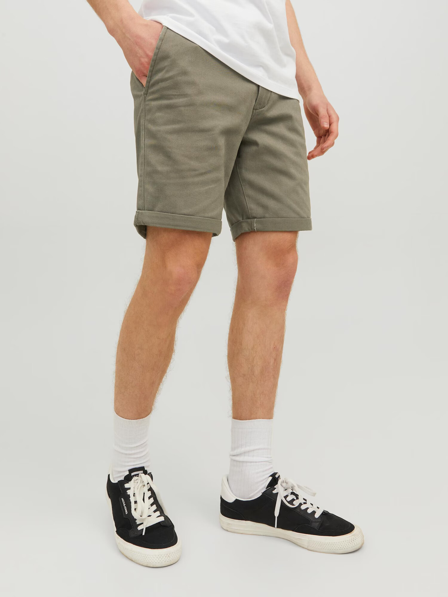 JACK & JONES Chino hlače 'Dave' kaki - Pepit.si