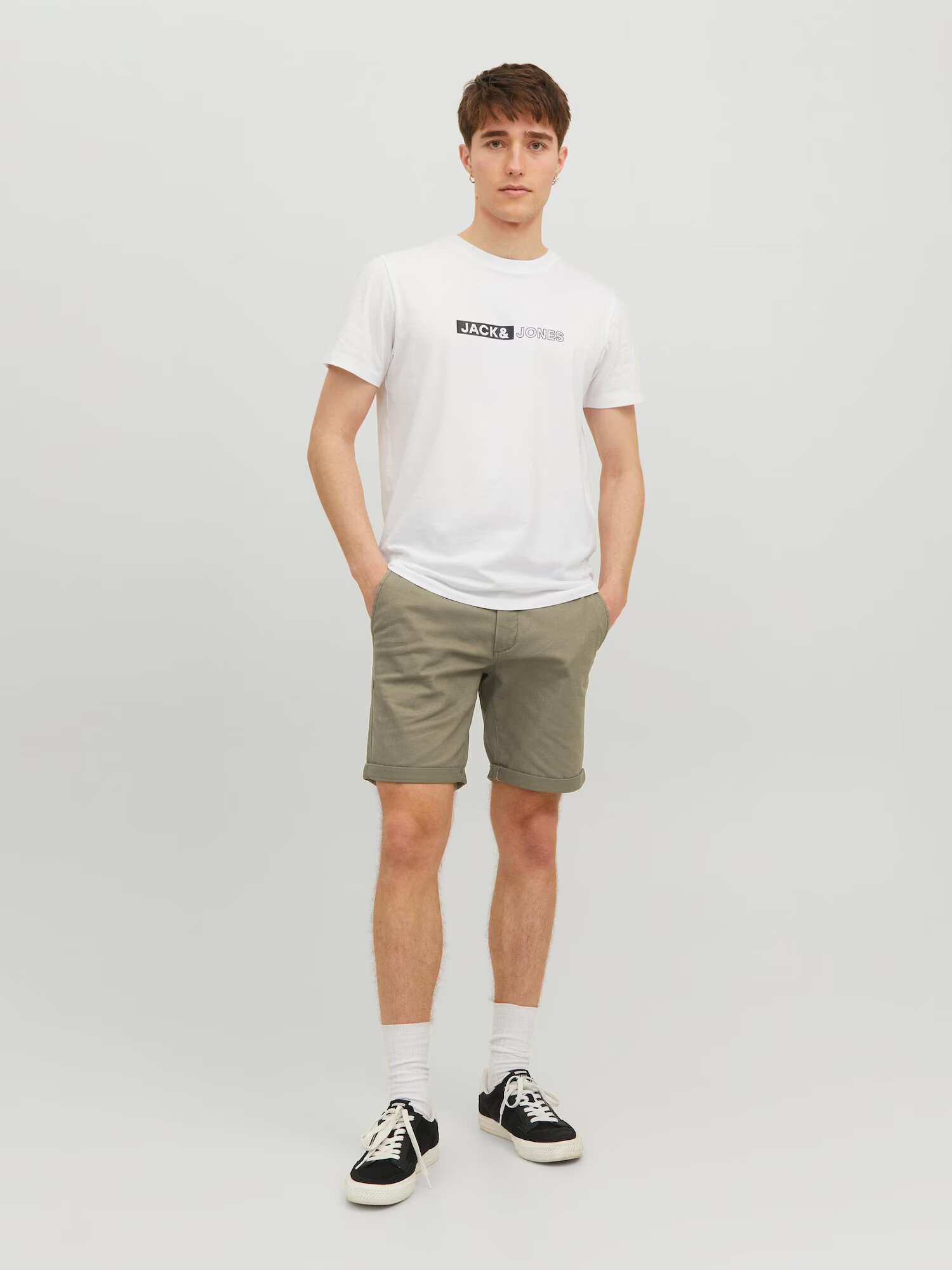 JACK & JONES Chino hlače 'Dave' kaki - Pepit.si