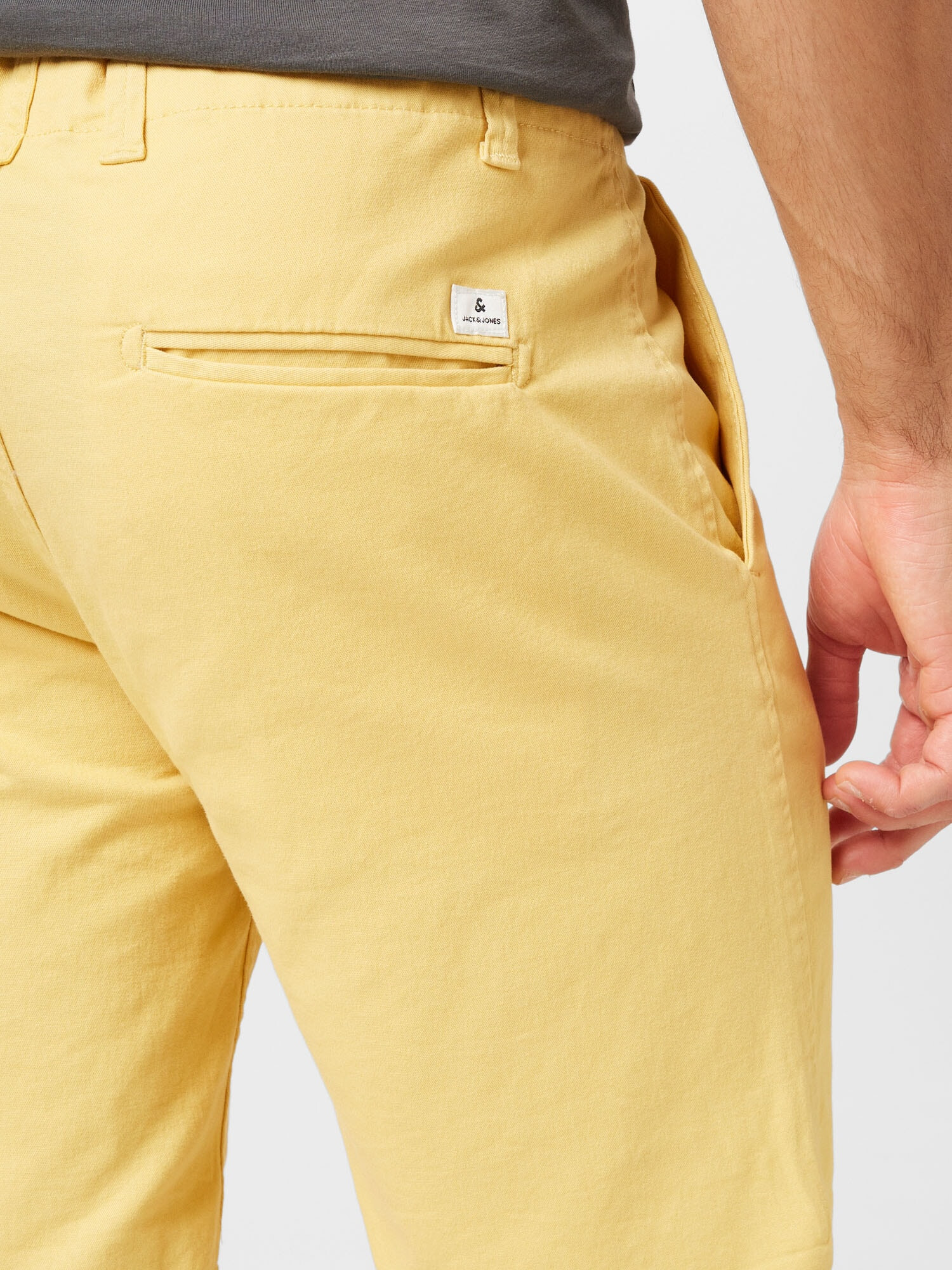 JACK & JONES Chino hlače 'DAVE' svetlo rumena - Pepit.si