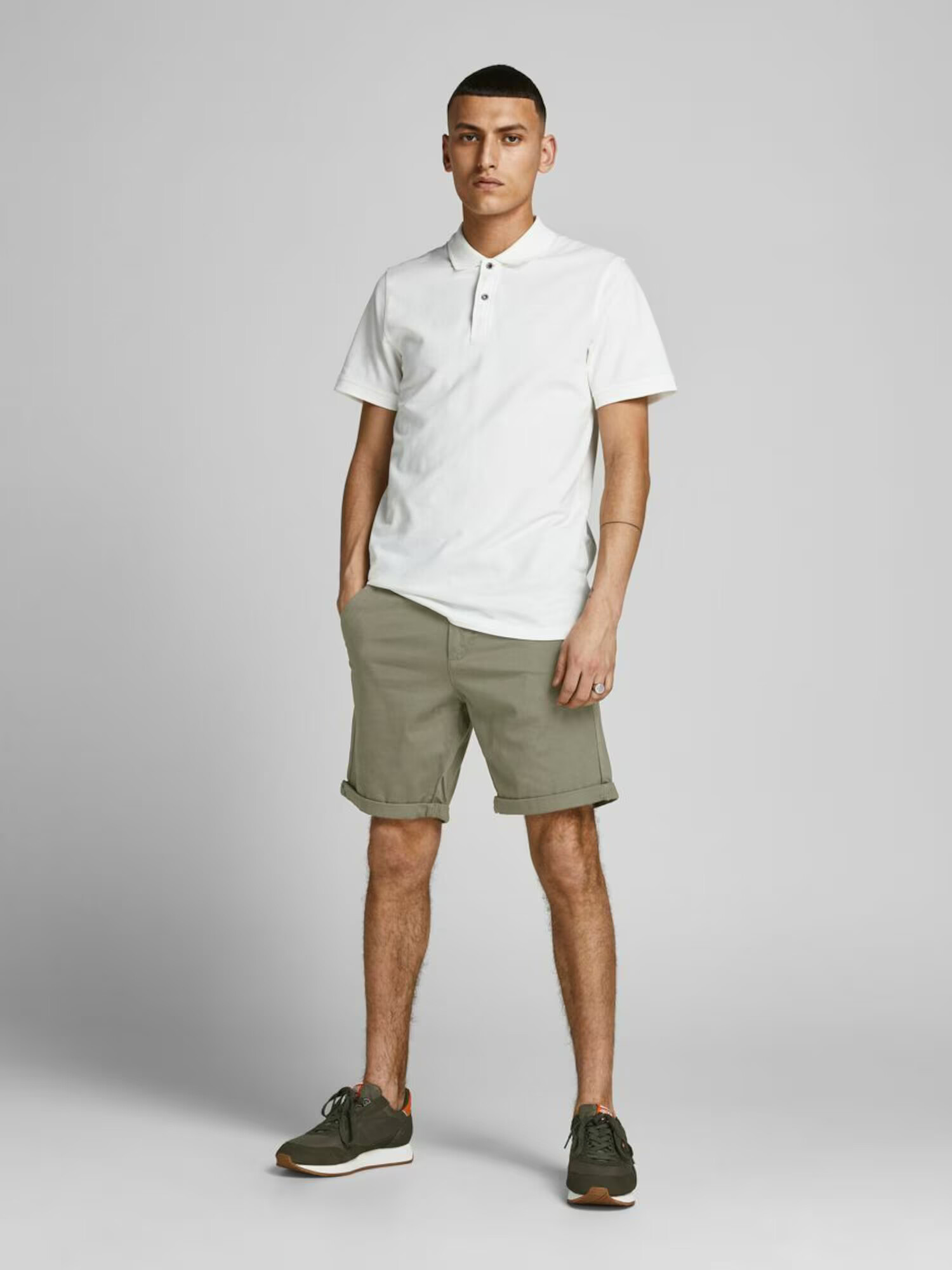 JACK & JONES Chino hlače 'Dave' svetlo zelena / črna - Pepit.si