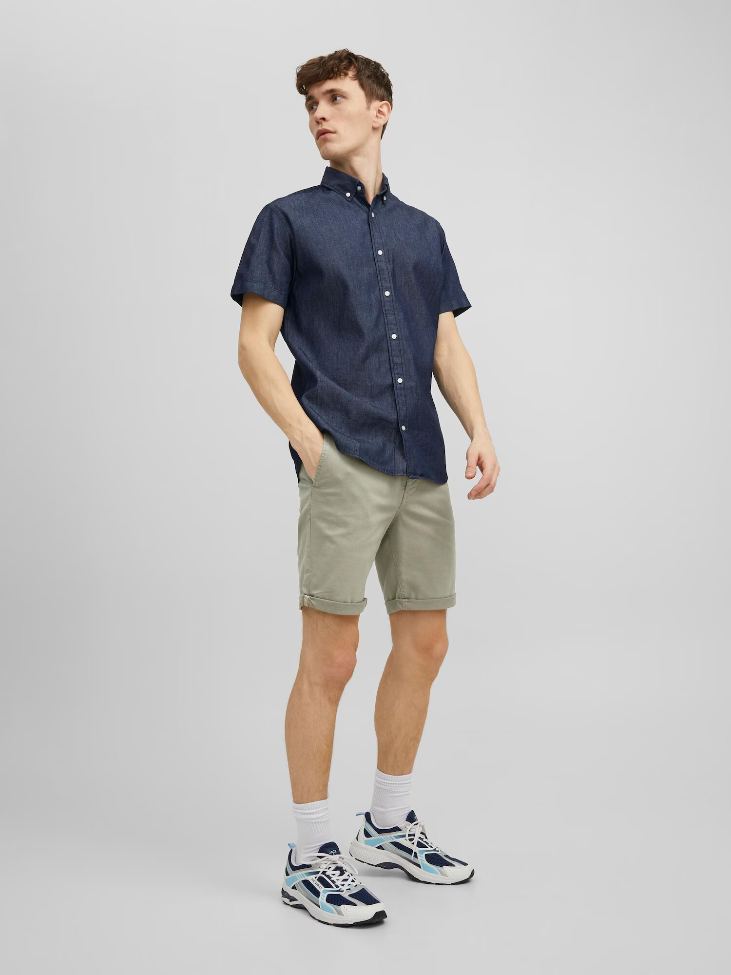 JACK & JONES Chino hlače 'Fred' dimno-siva - Pepit.si