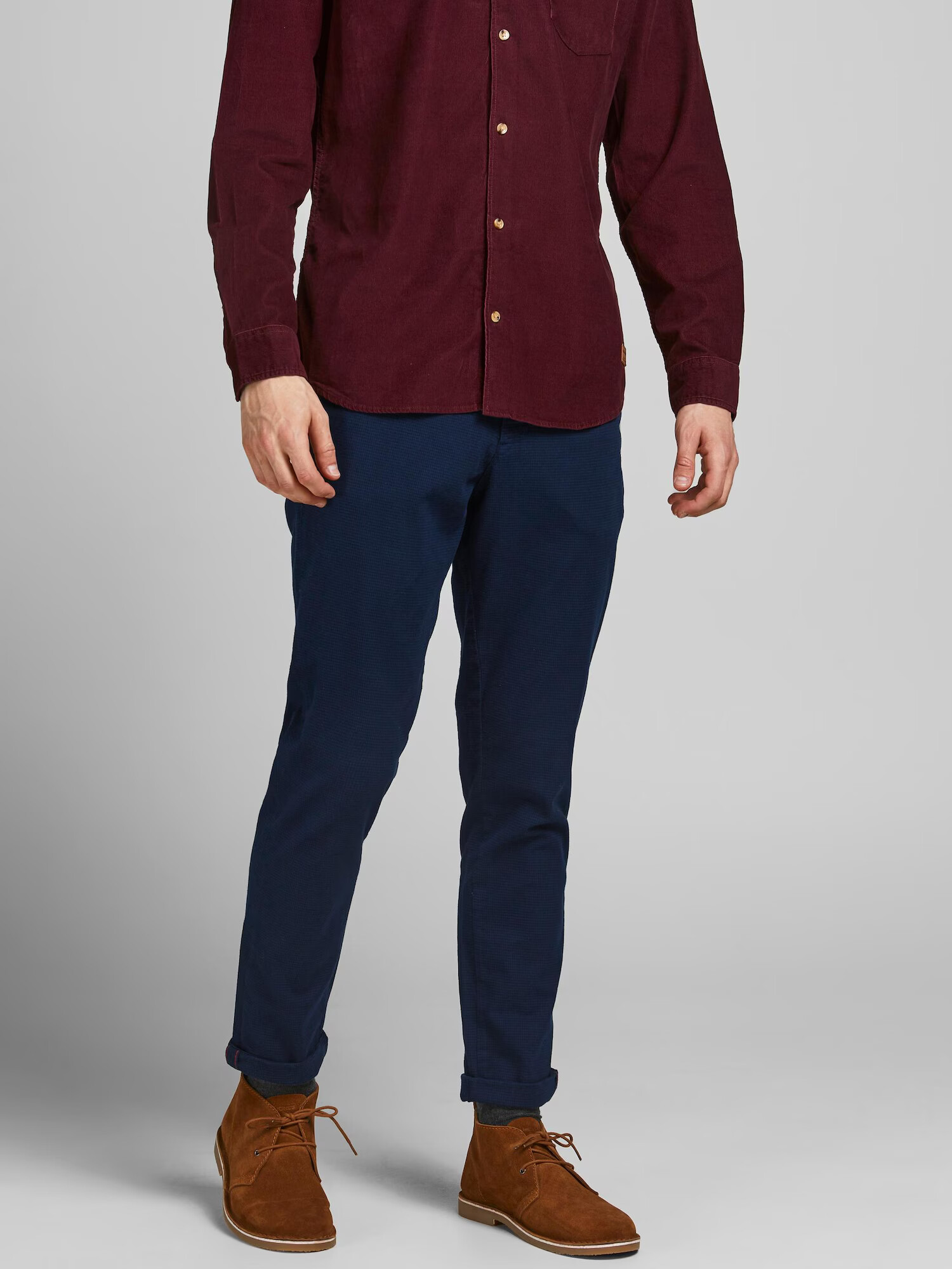 JACK & JONES Chino hlače 'Marco Charles' temno modra - Pepit.si