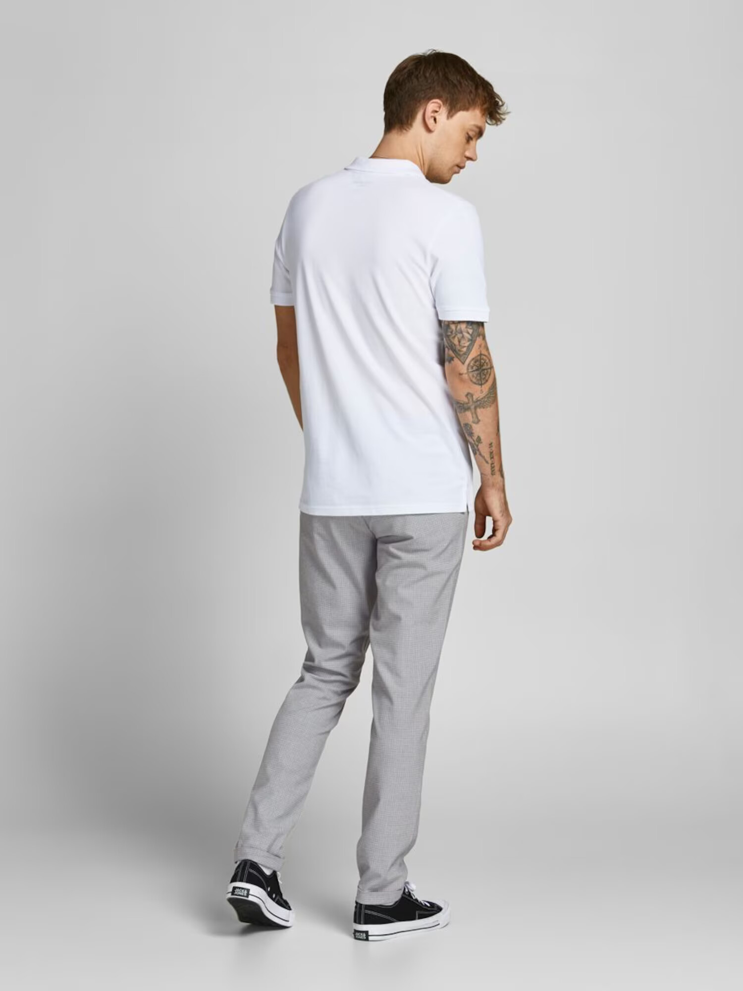 JACK & JONES Chino hlače 'Marco Connor' grafit / svetlo siva - Pepit.si