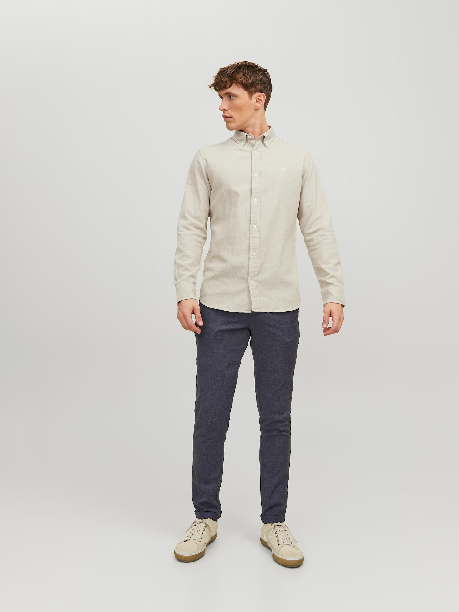 JACK & JONES Chino hlače 'Marco Connor' mornarska - Pepit.si