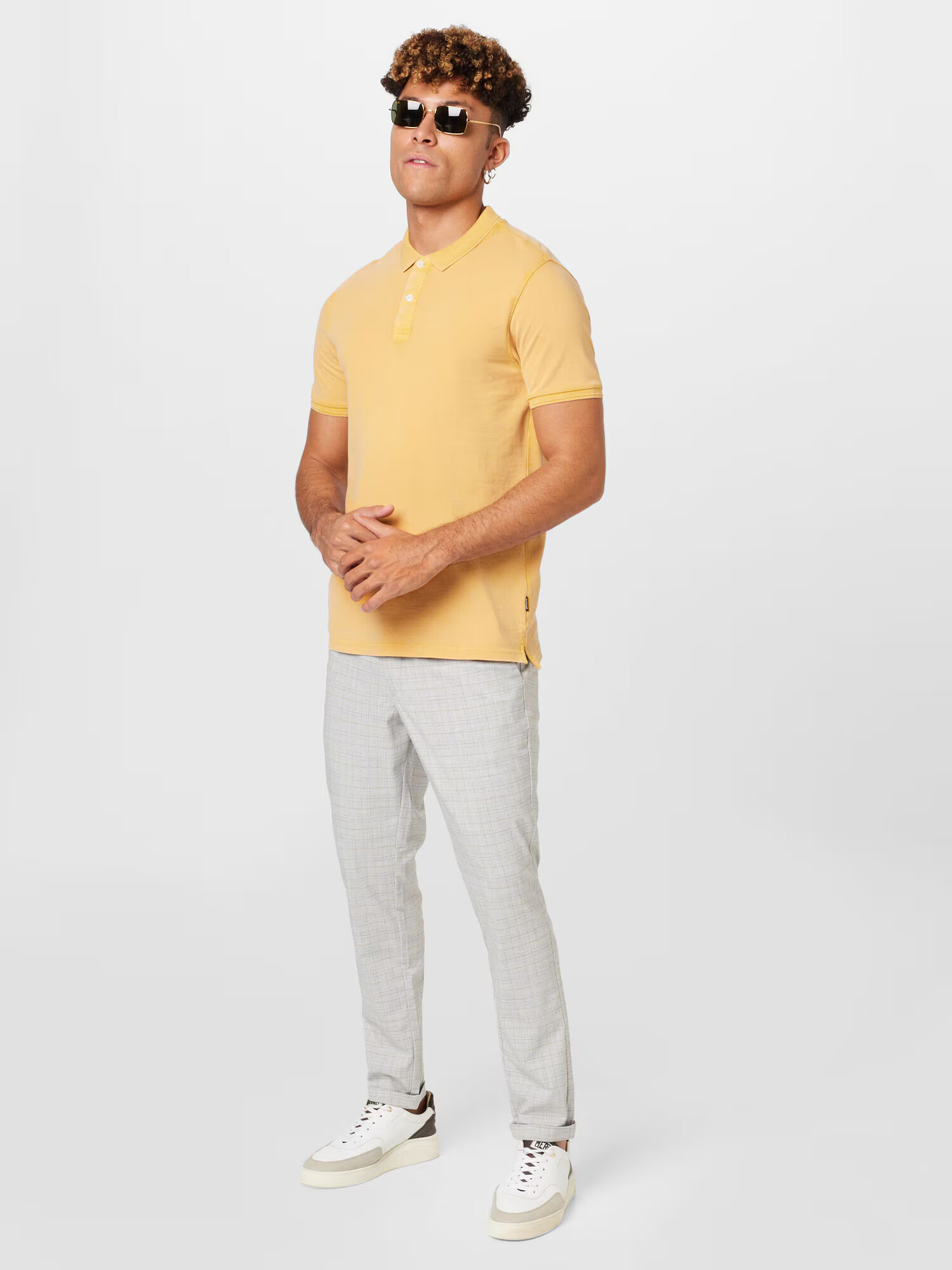 JACK & JONES Chino hlače 'MARCO CONNOR' rjava / siva / svetlo siva - Pepit.si