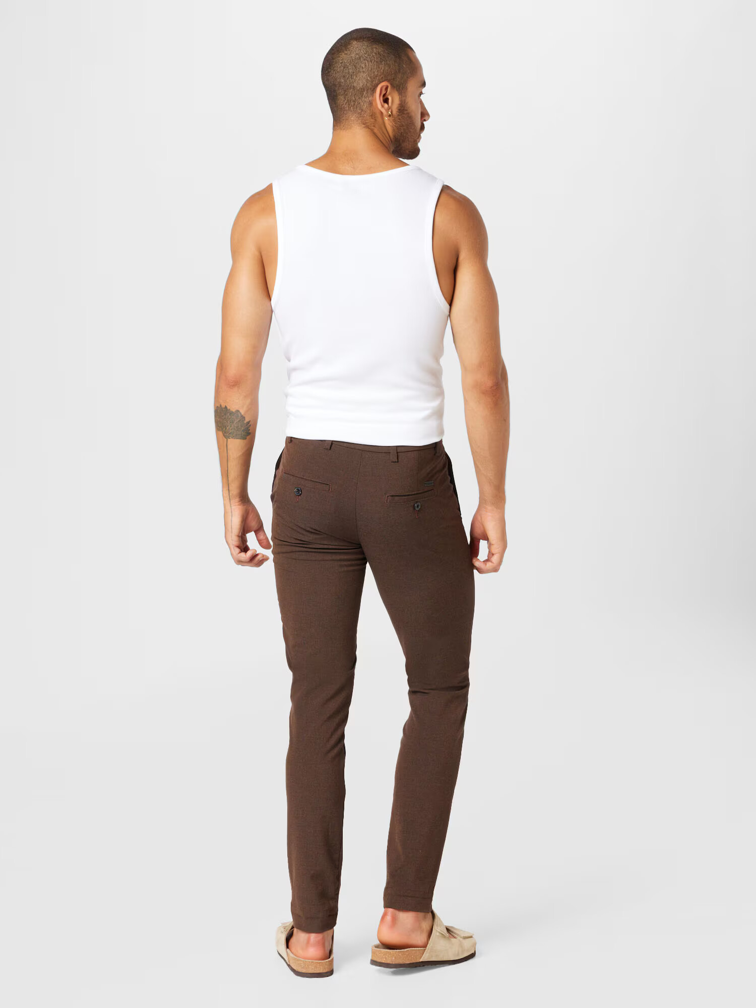 JACK & JONES Chino hlače 'Marco Connor' temno rjava - Pepit.si