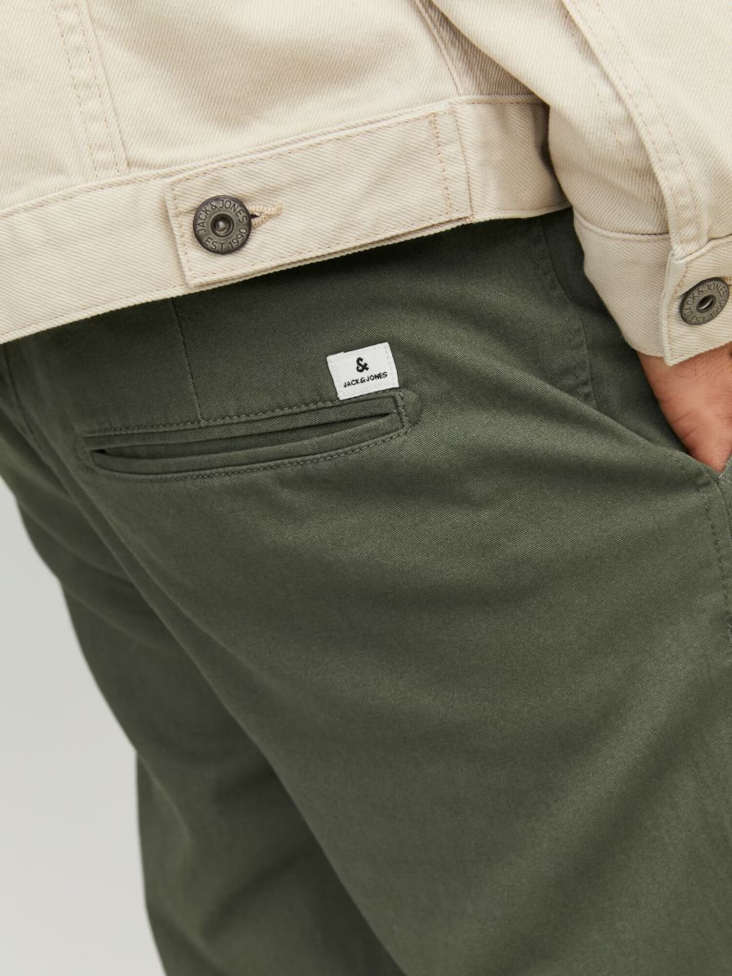 JACK & JONES Chino hlače 'Marco Dave' oliva - Pepit.si