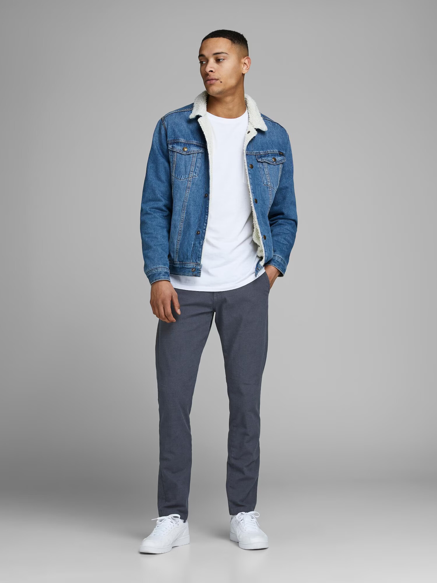 JACK & JONES Chino hlače 'Marco Kenso' nočno modra - Pepit.si