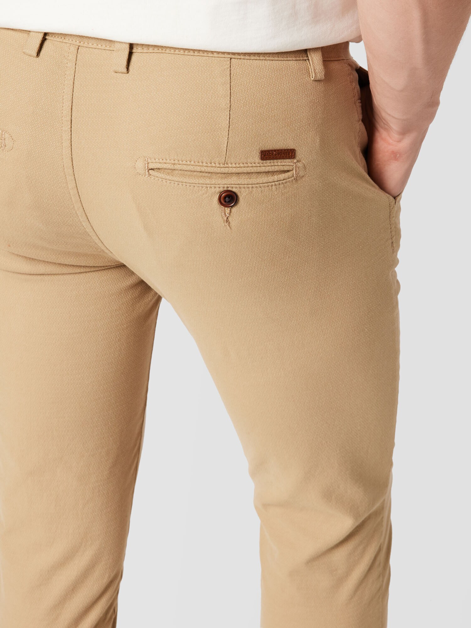 JACK & JONES Chino hlače 'Marco' svetlo rjava - Pepit.si