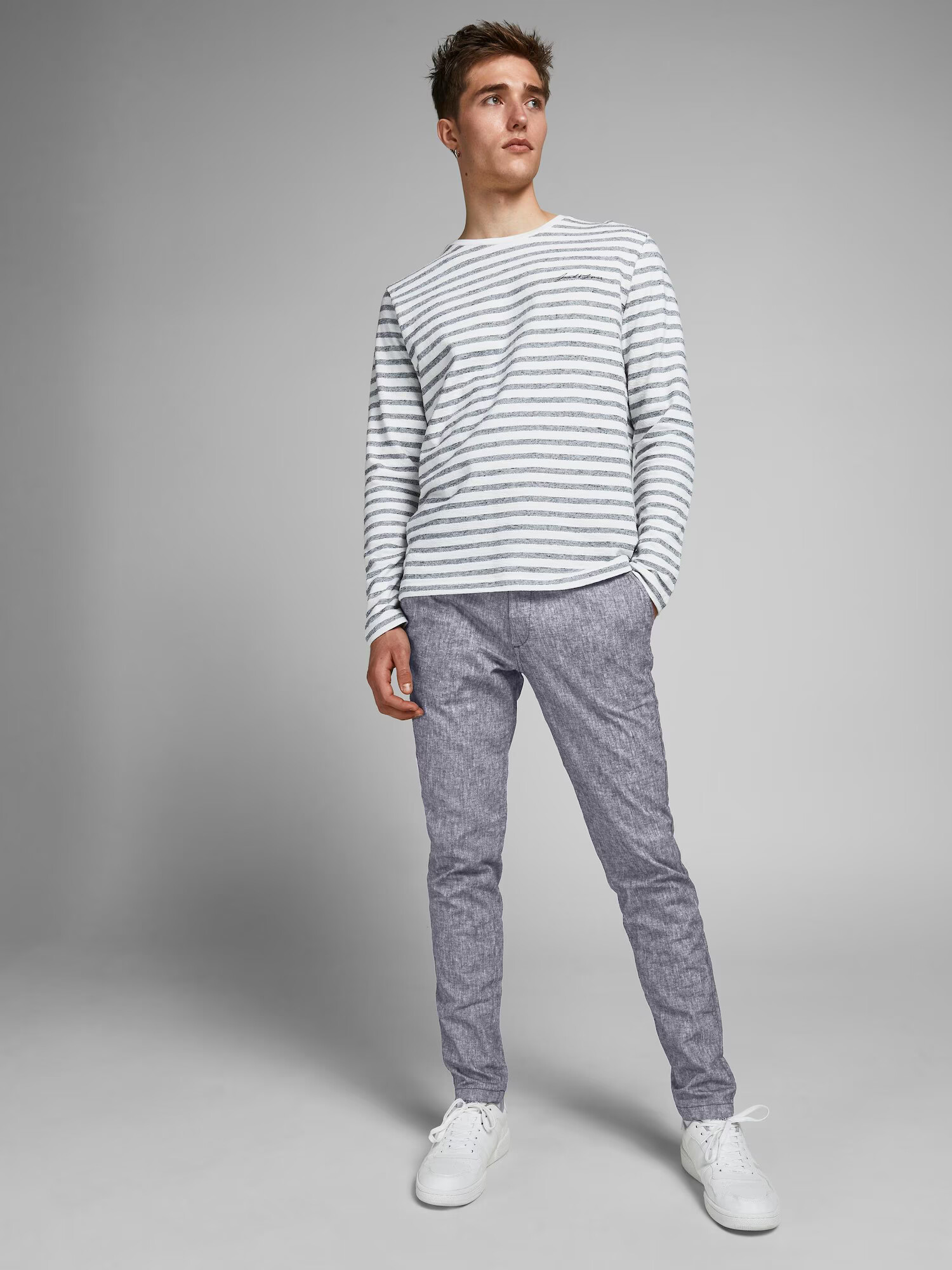 JACK & JONES Chino hlače 'Marco' temno siva - Pepit.si